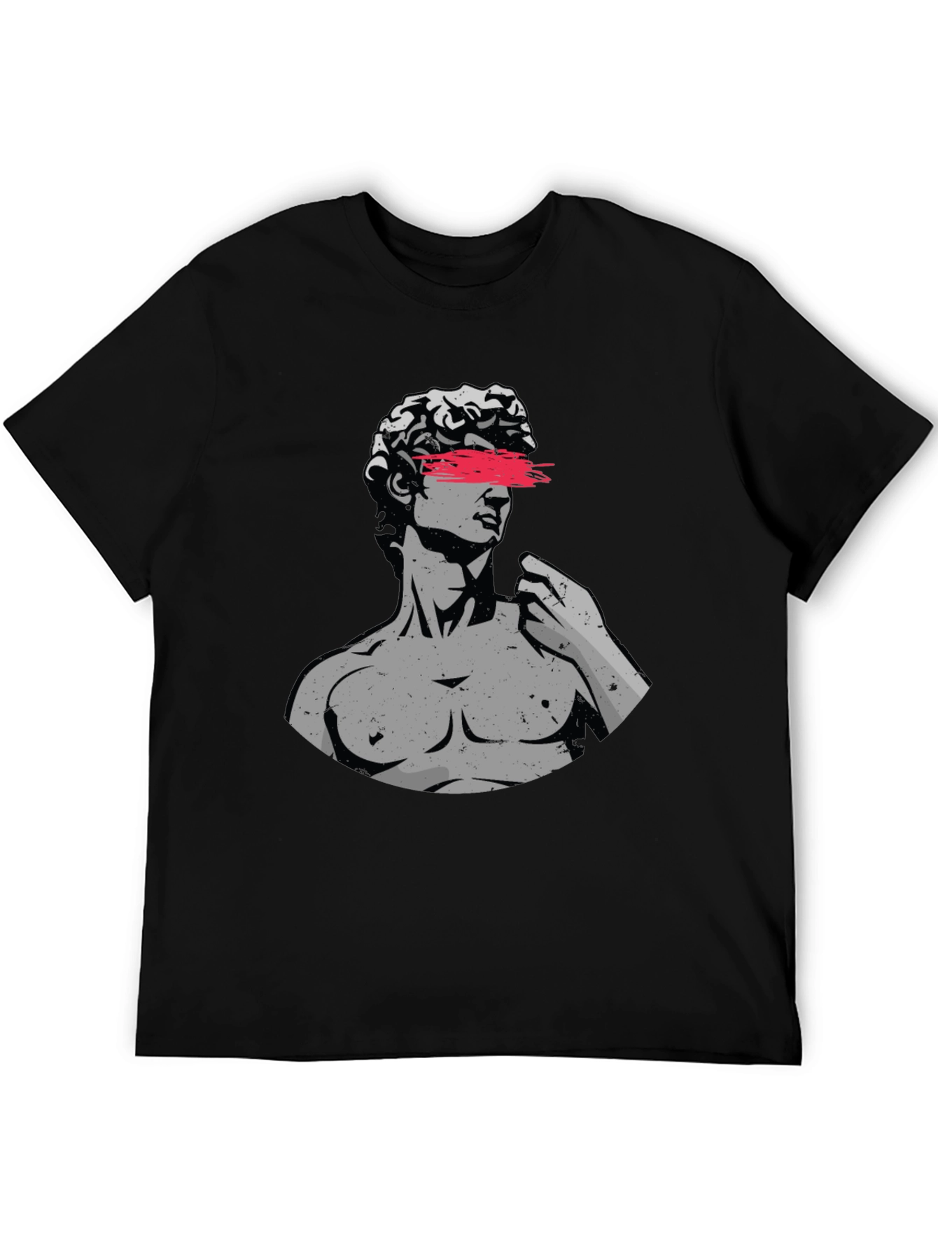Mens Graphic Tee - Statue Art Design