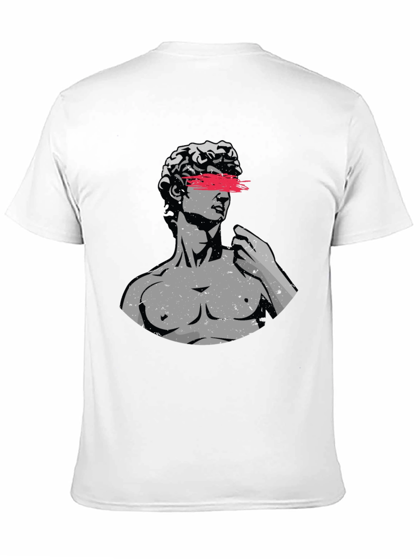 Mens Graphic Tee - Statue Art Design