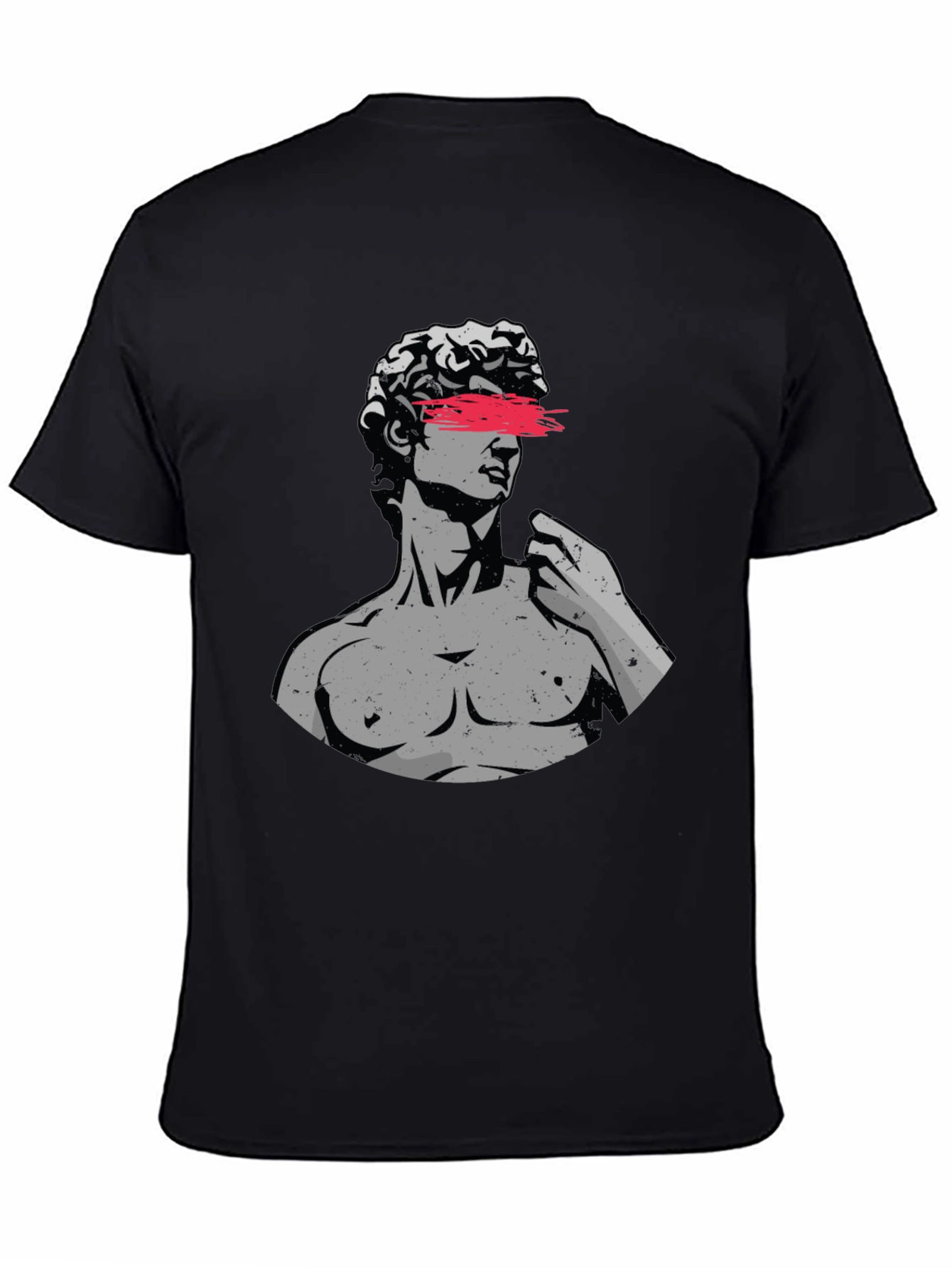 Mens Graphic Tee - Statue Art Design