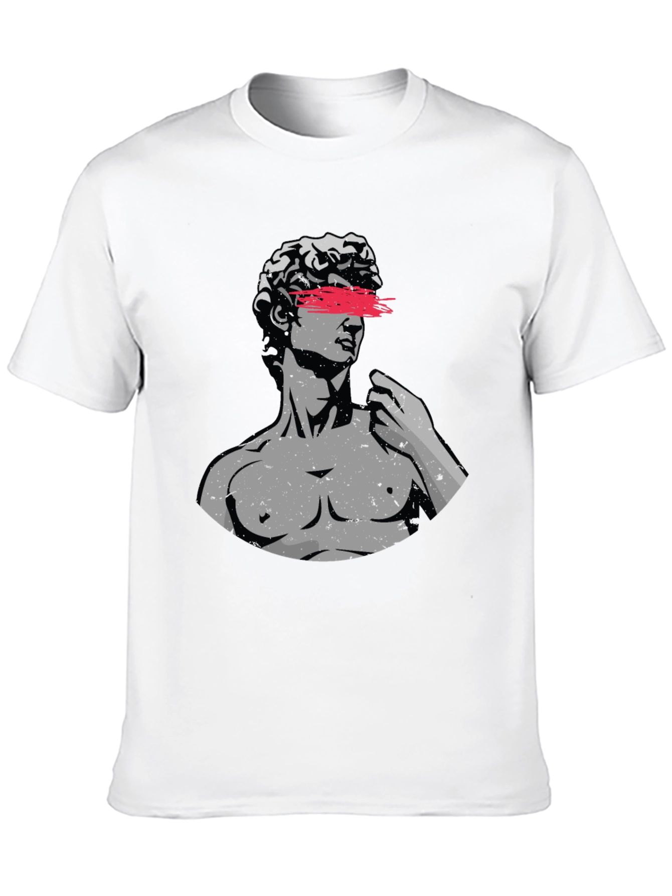 Mens Graphic Tee - Statue Art Design