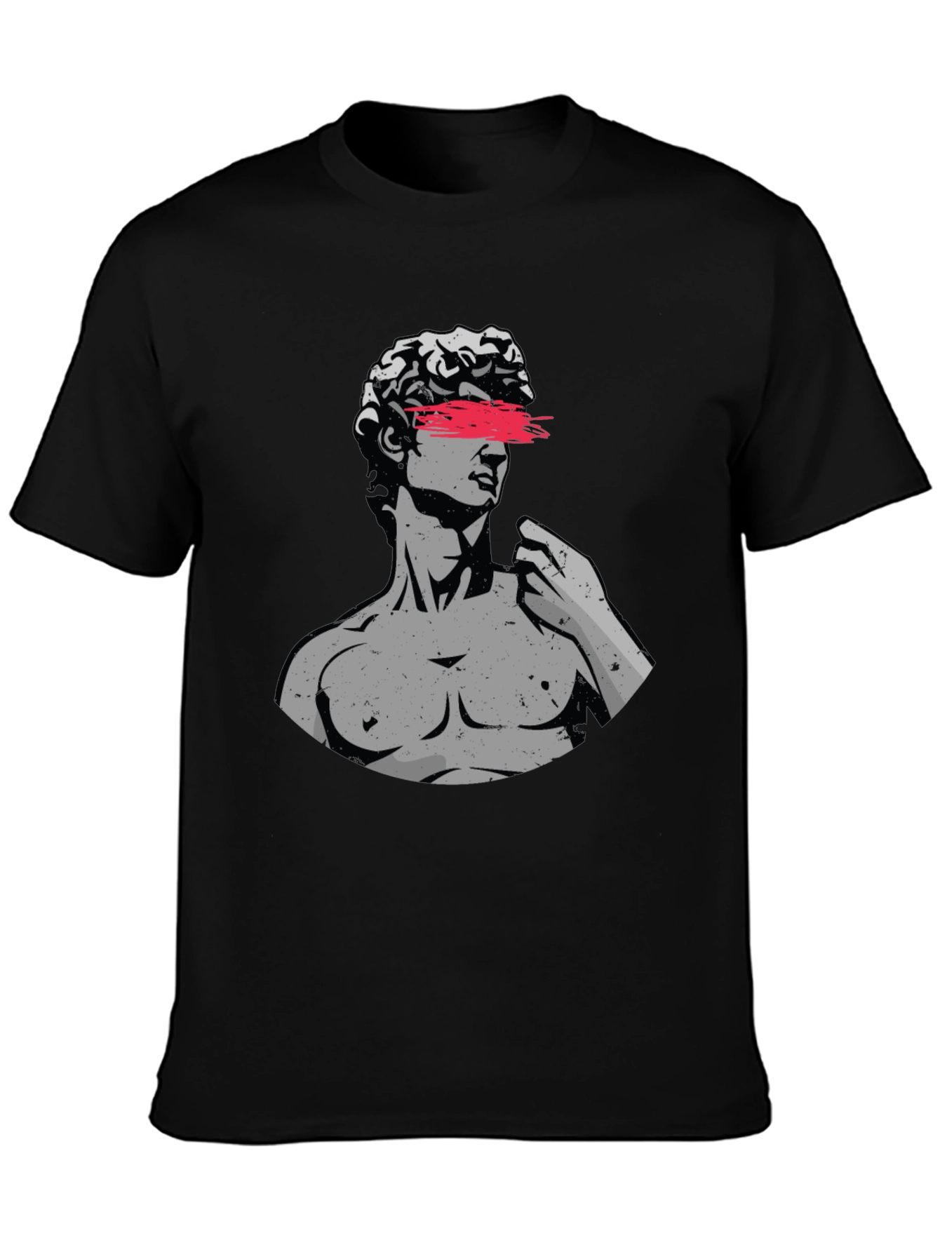 Mens Graphic Tee - Statue Art Design