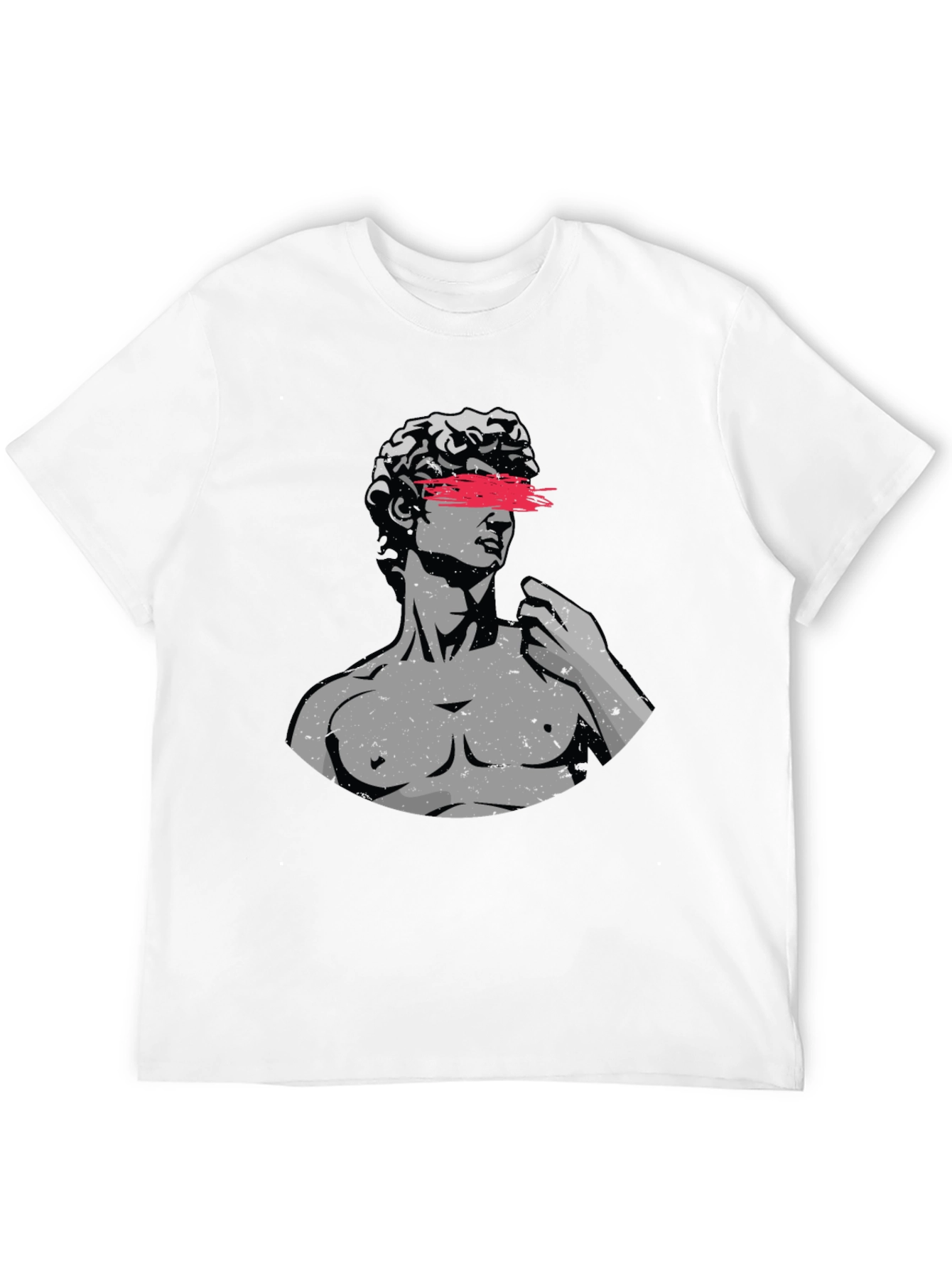 Mens Graphic Tee - Statue Art Design
