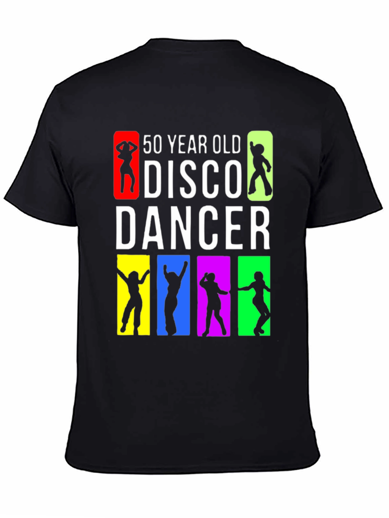 50 Year Old Disco Dancer Black T-Shirt