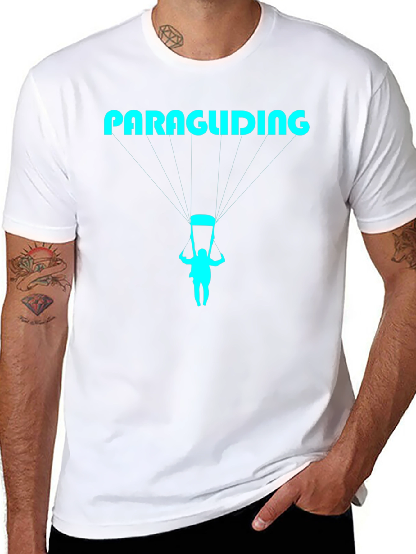 Paragliding Graphic T-Shirt - Cool Adventure Tee