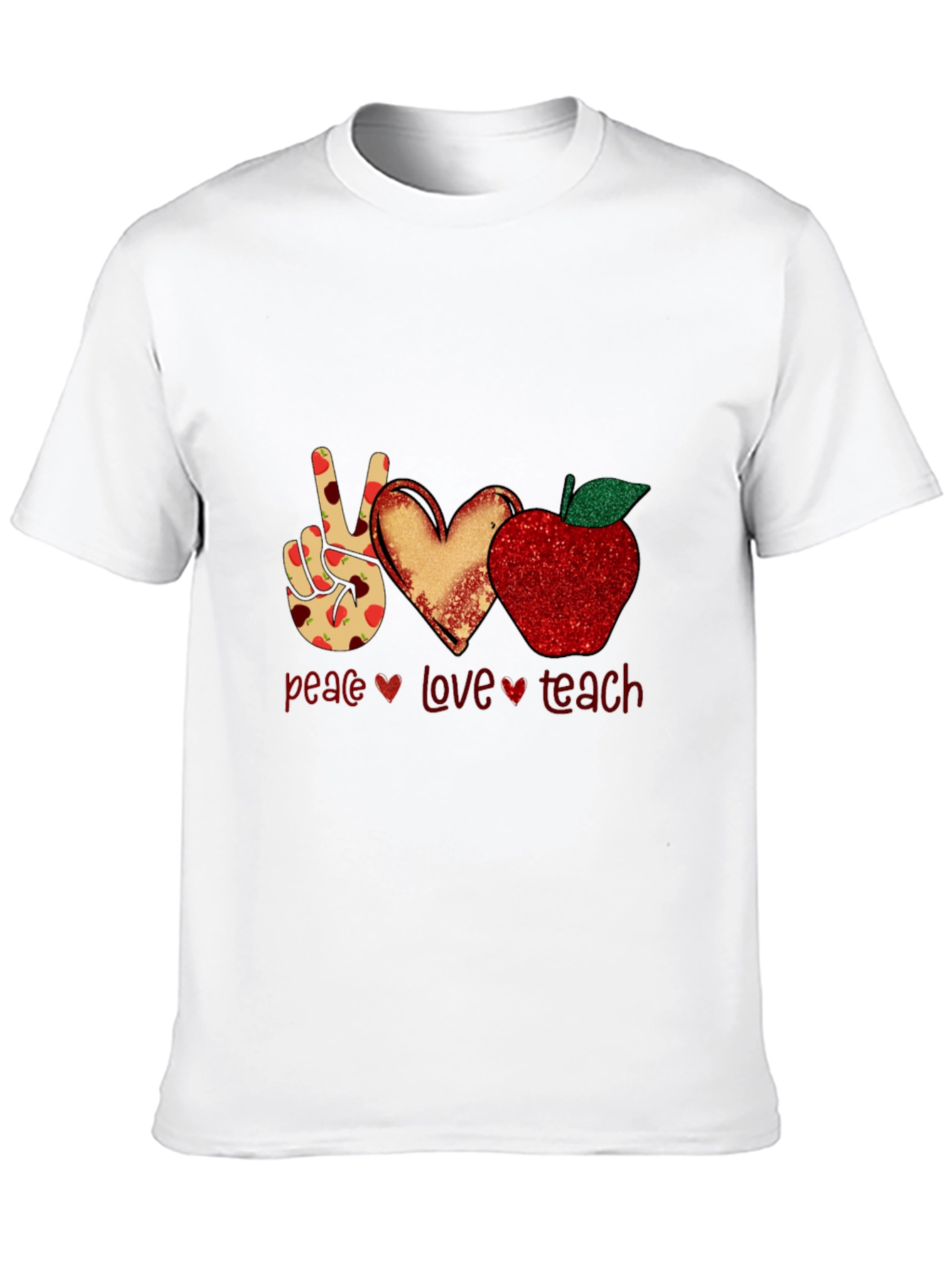 Peace Love Teach Graphic Tee