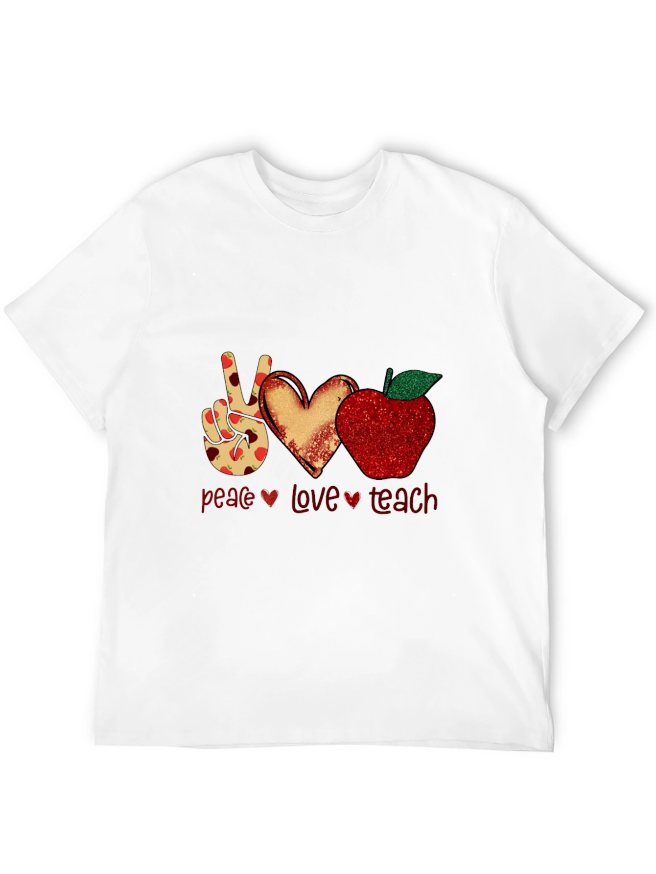Peace Love Teach Graphic Tee
