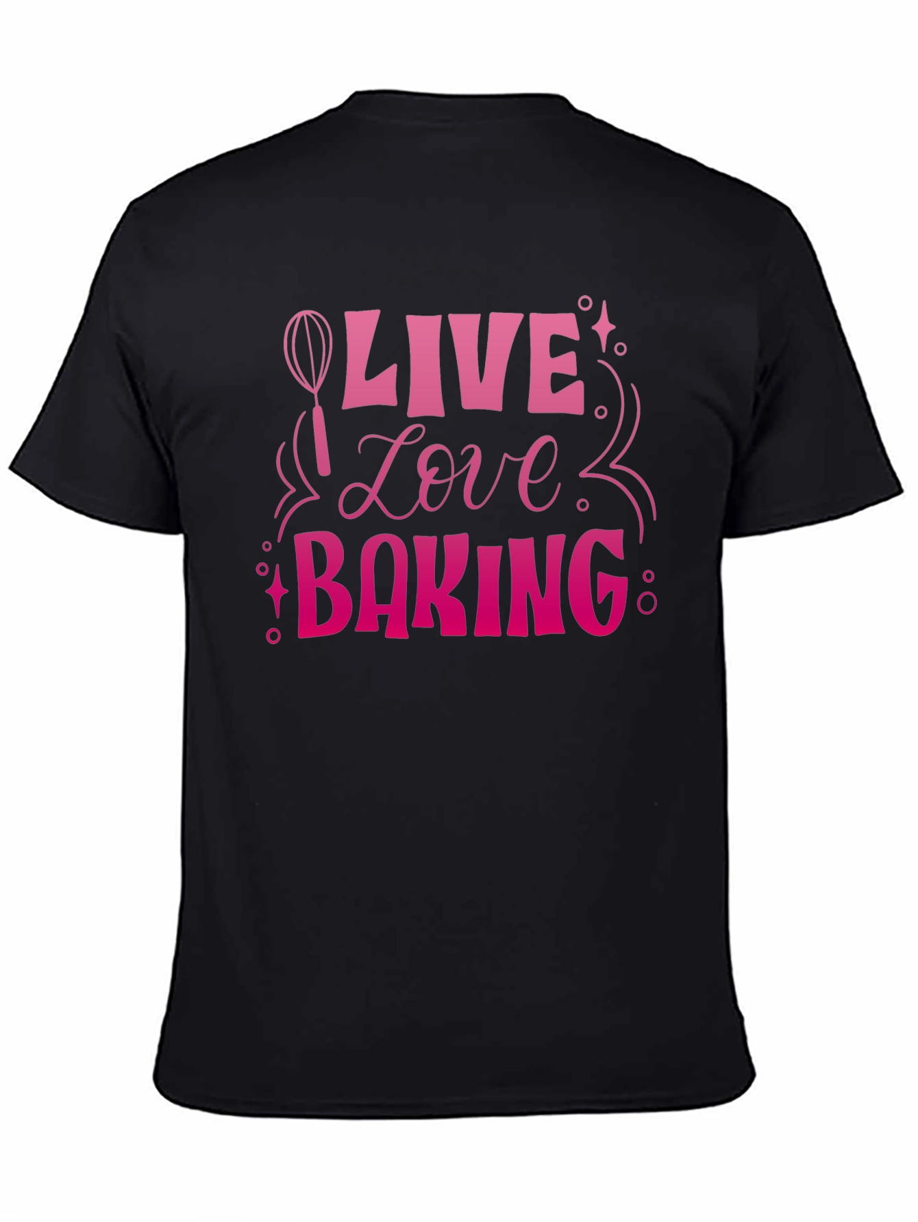Live Love Baking Graphic Tee - Black