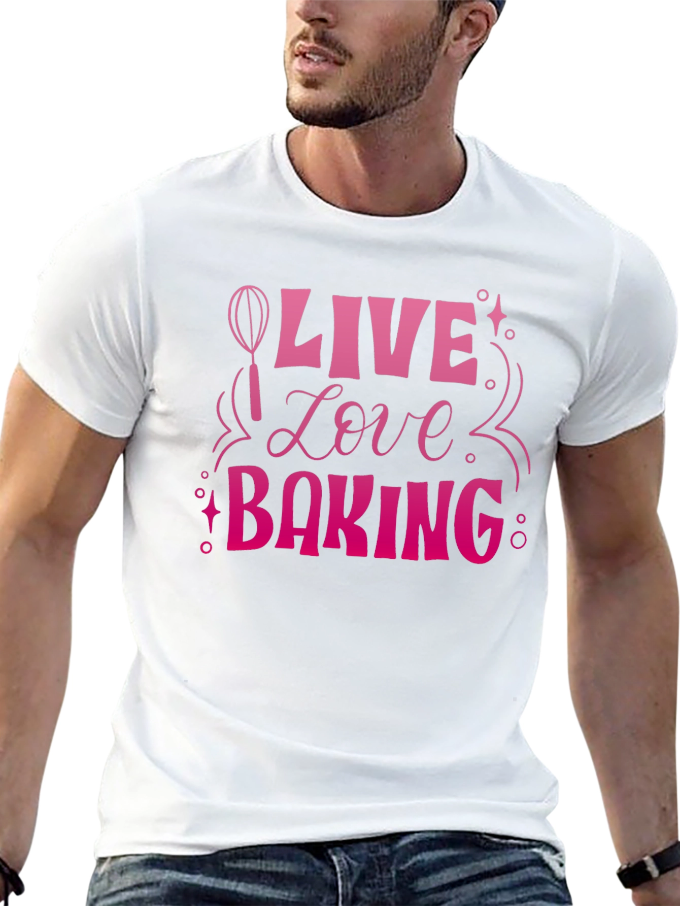 Live Love Baking Graphic Tee - Black