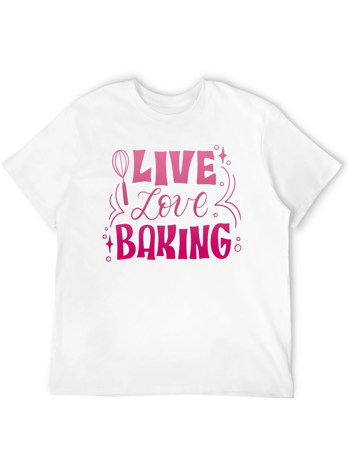Live Love Baking Graphic Tee - Black