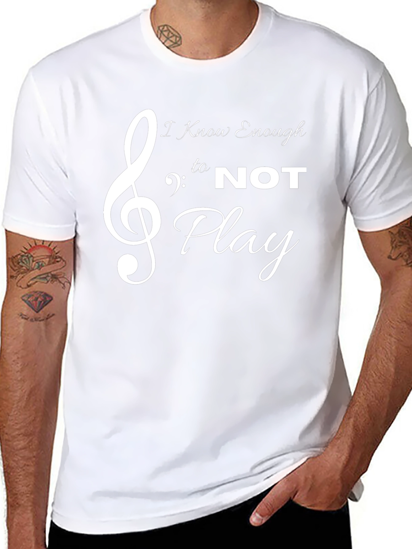 I Know Enough Not to Play Black Tee