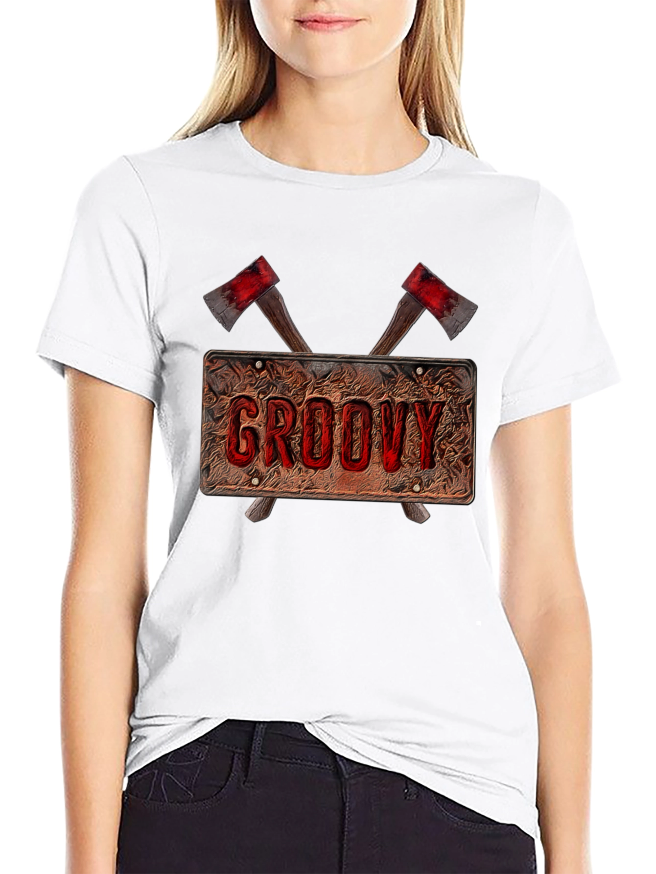 Groovy Axe Graphic T-Shirt