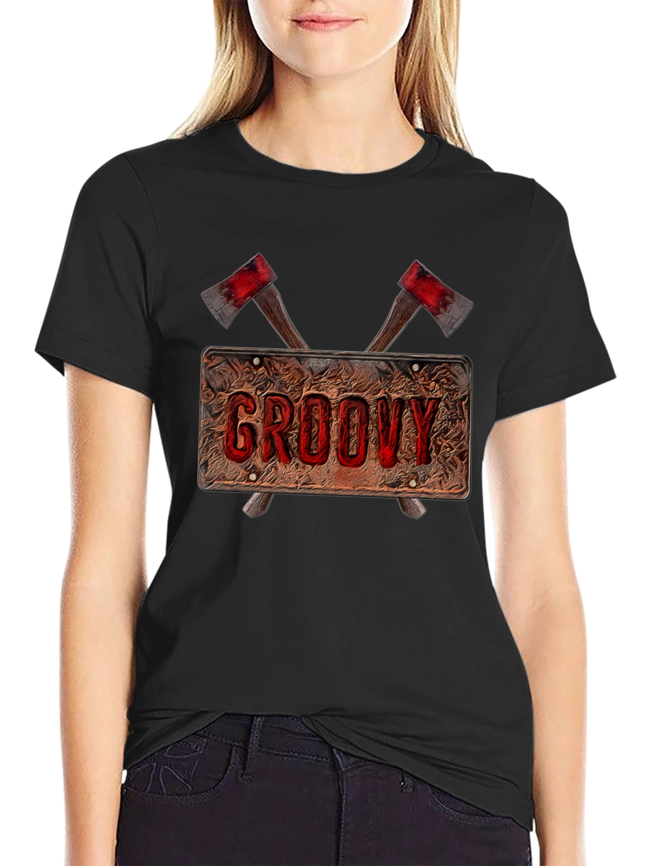 Groovy Axe Graphic T-Shirt