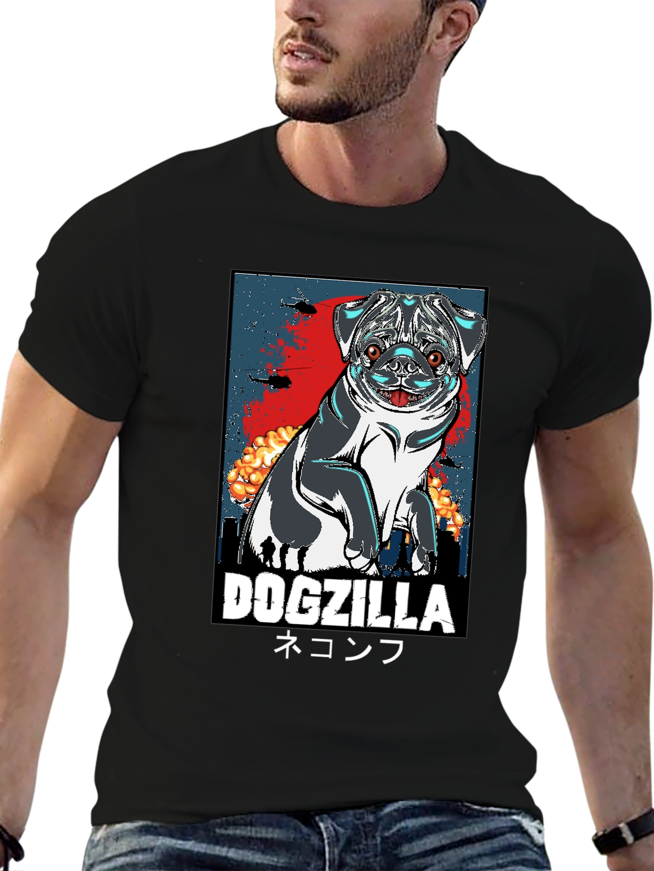 Dogzilla Graphic Tee - Unleash the Beast!