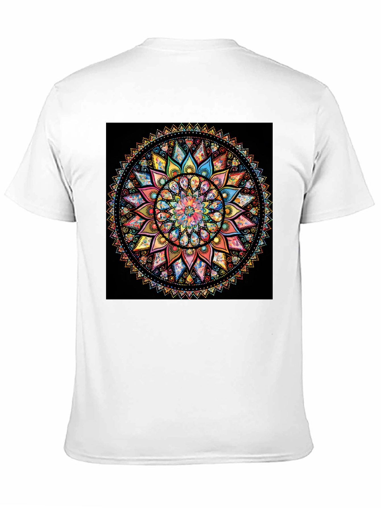 Mandala Print Crew Neck T-Shirt
