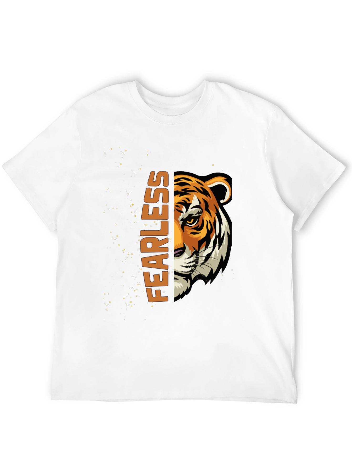 Fearless Tiger Graphic T-Shirt - Black Cotton Tee