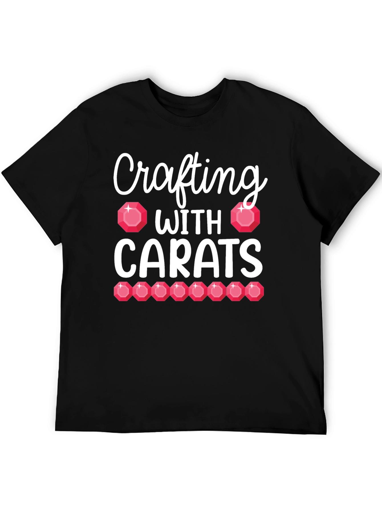Crafting With Carats Black T-Shirt