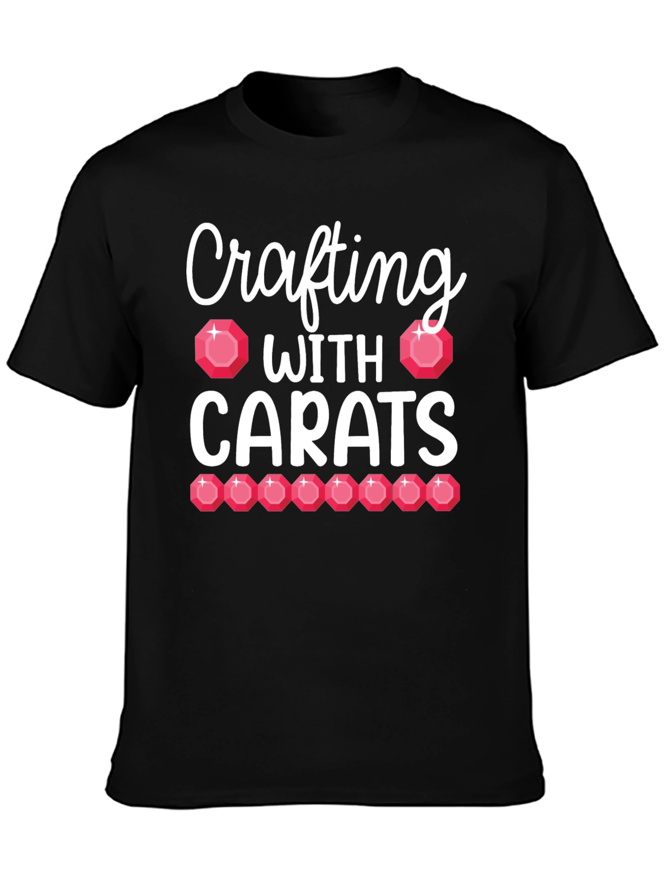Crafting With Carats Black T-Shirt
