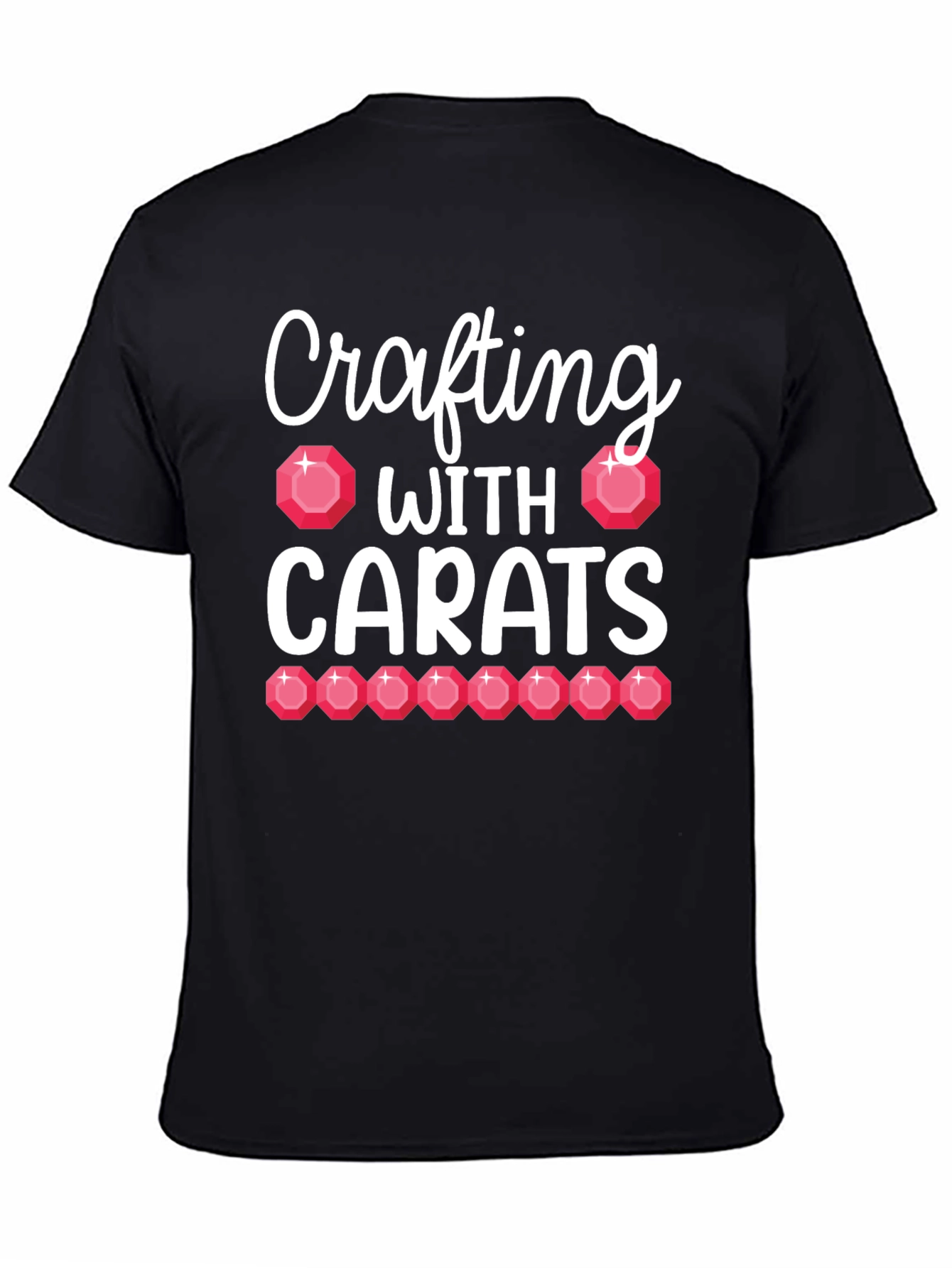 Crafting With Carats Black T-Shirt