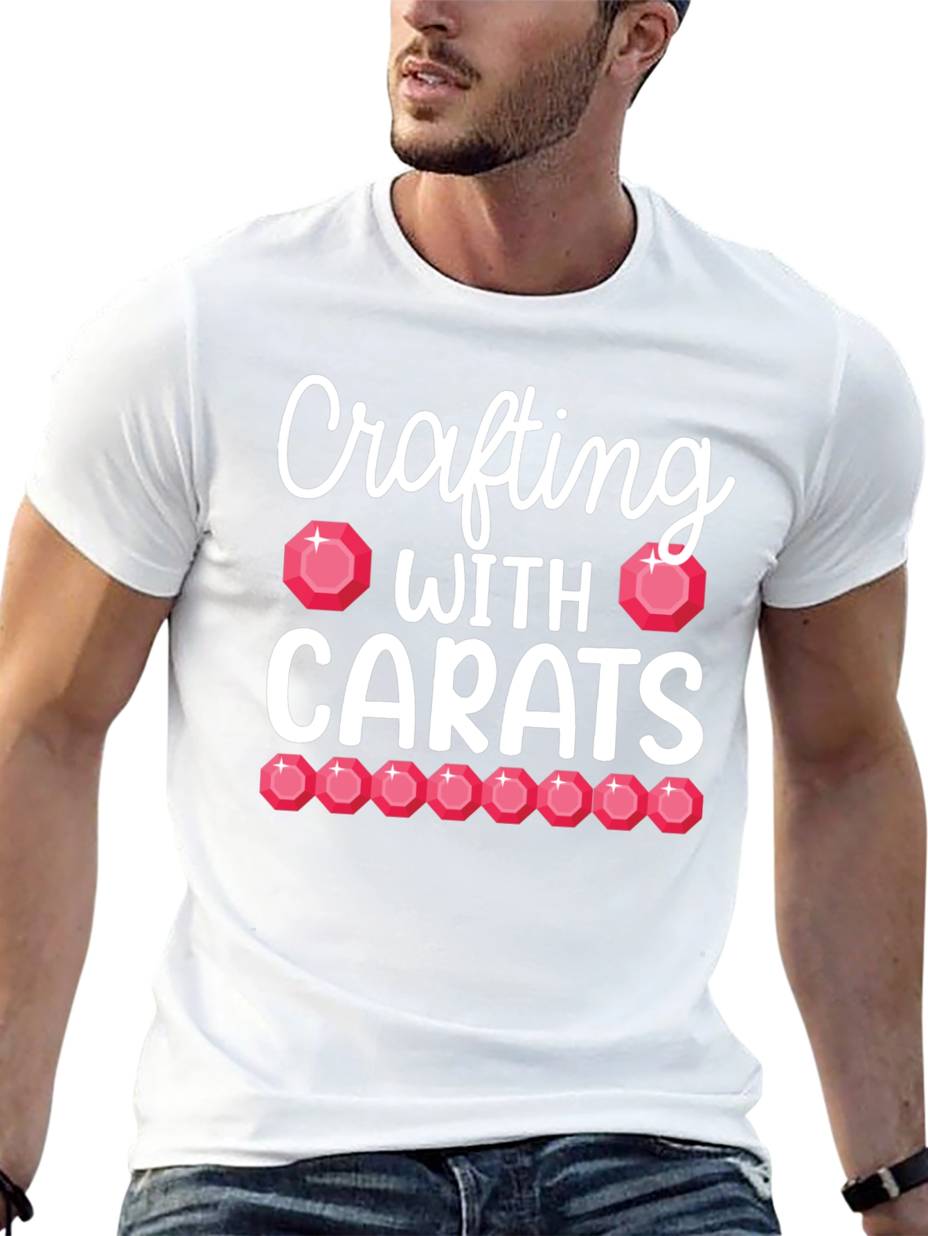 Crafting With Carats Black T-Shirt