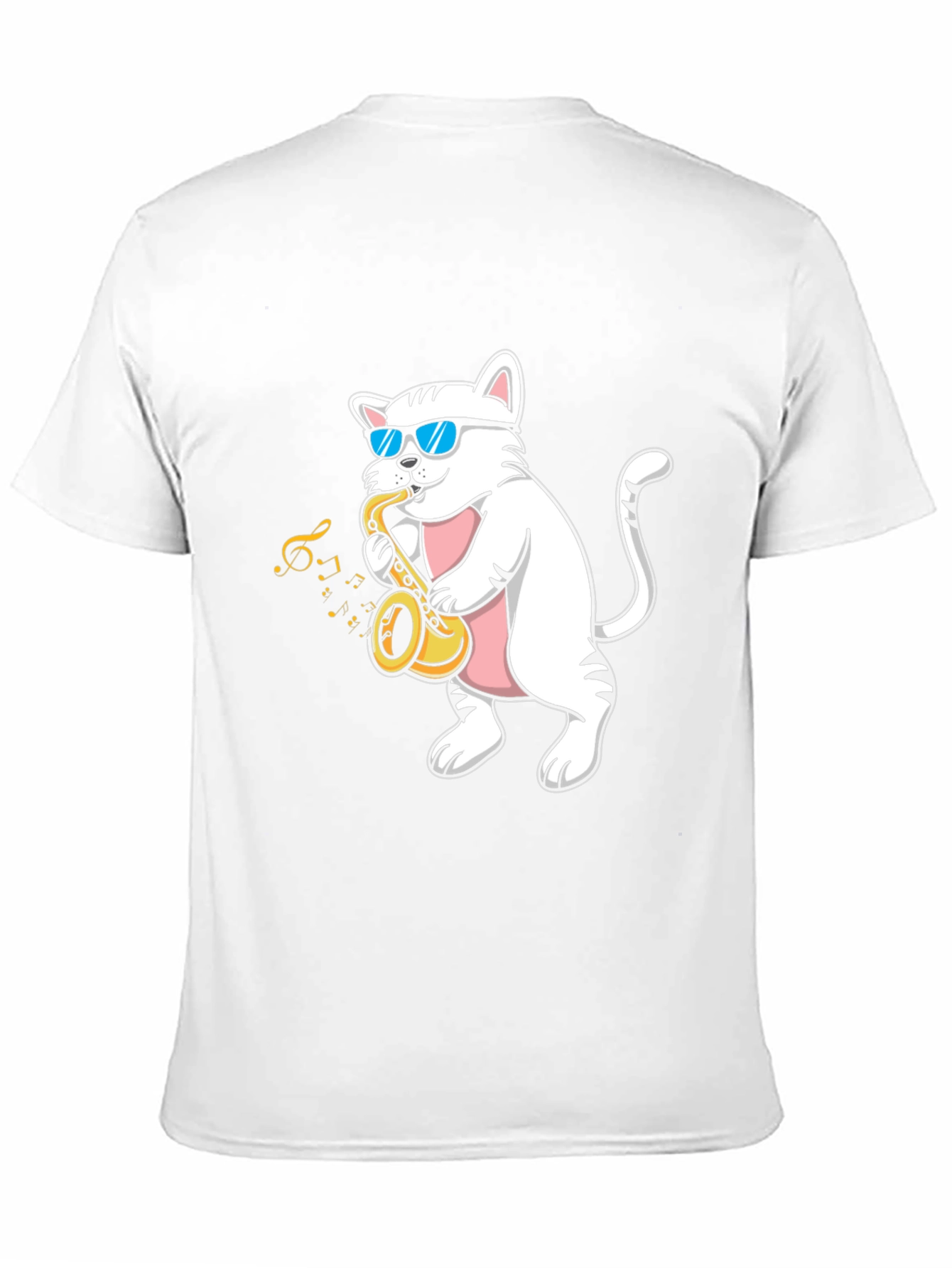 Cool Cat Saxophone T-Shirt - Musician Tee