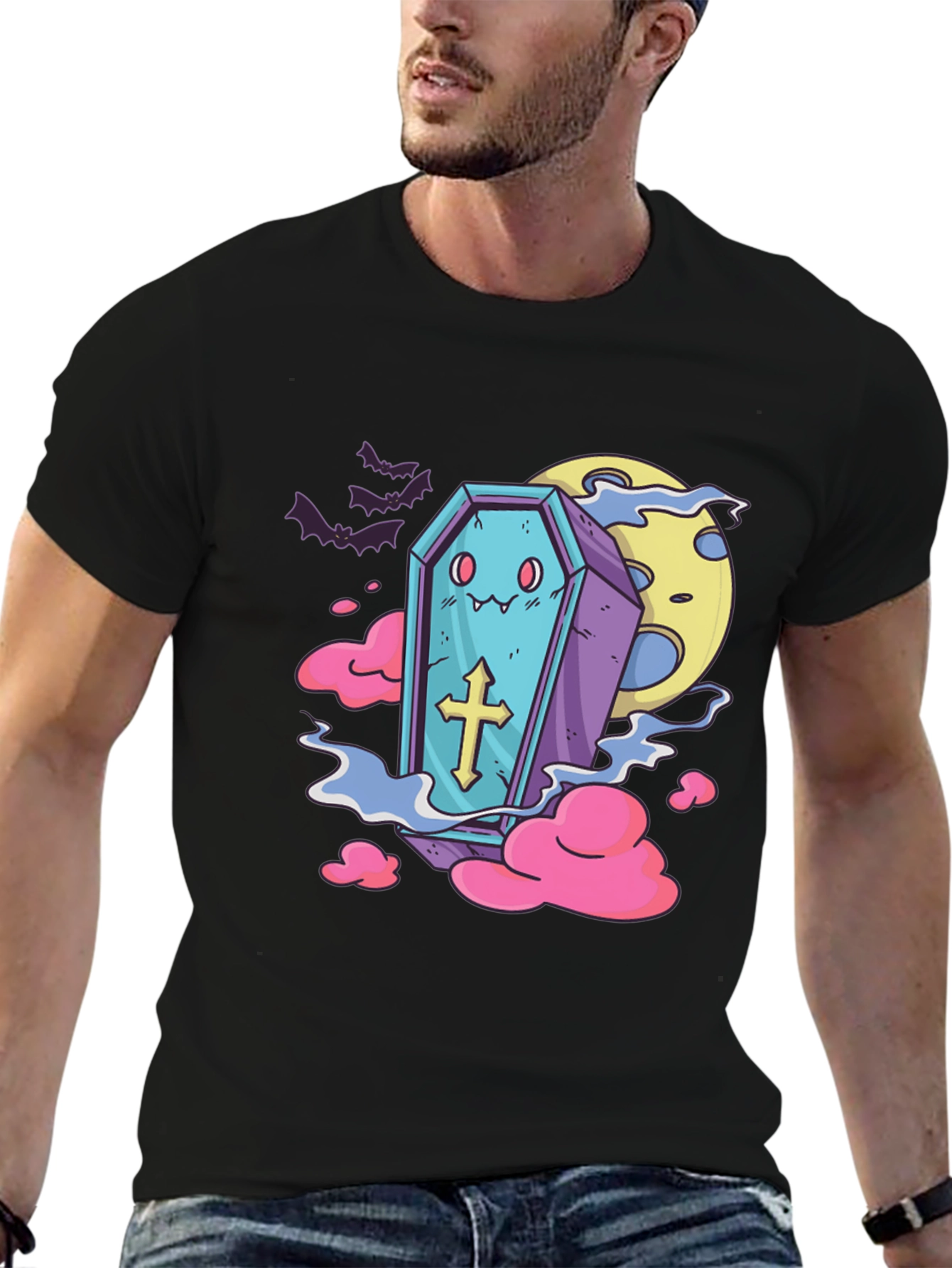 Kawaii Coffin T-Shirt - Spooky Cute Tee