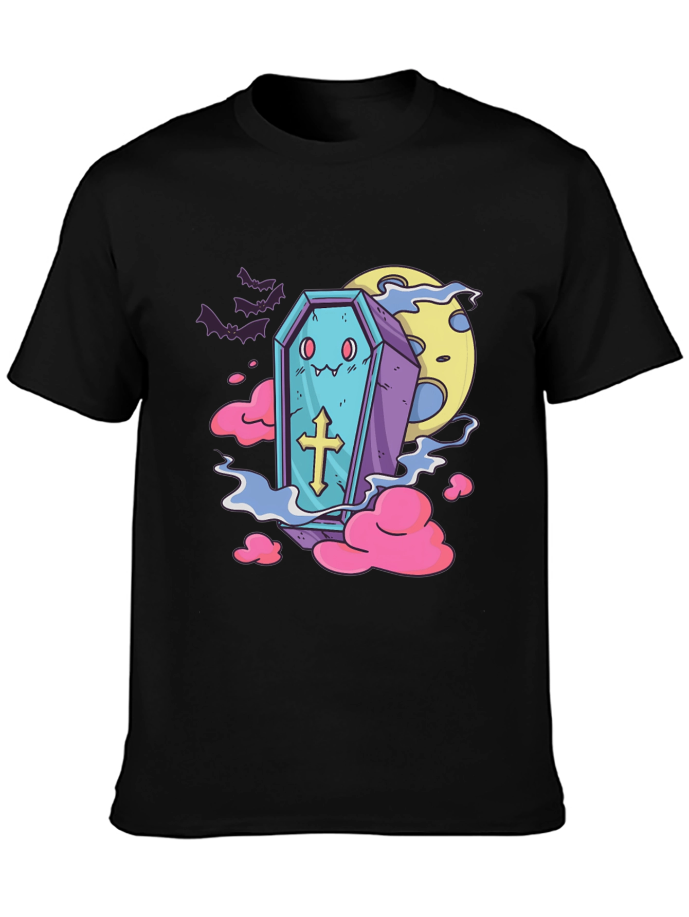 Kawaii Coffin T-Shirt - Spooky Cute Tee