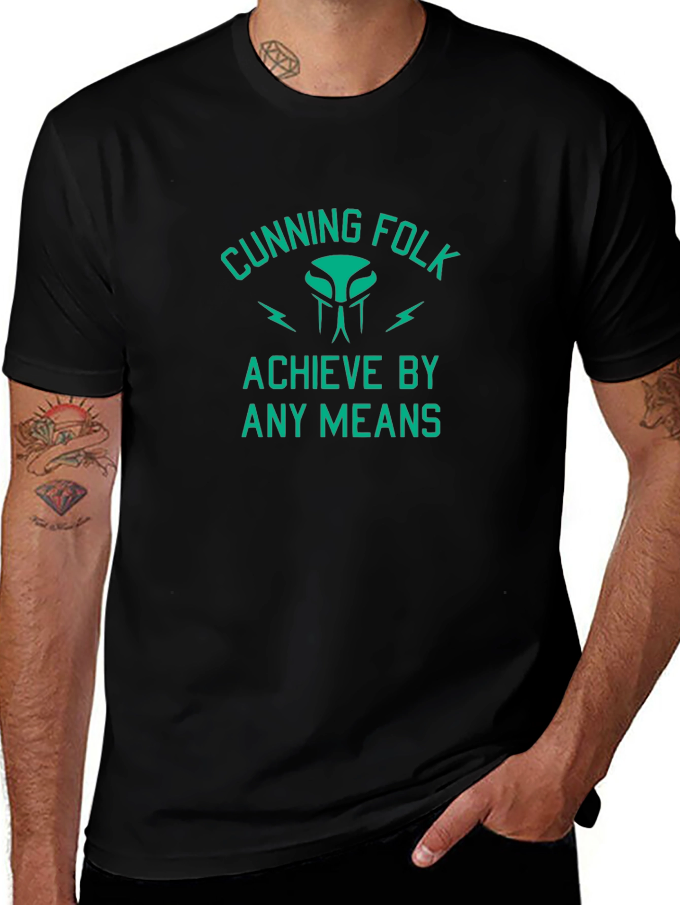 Cunning Folk Achieve by Any Means Graphic Tee
