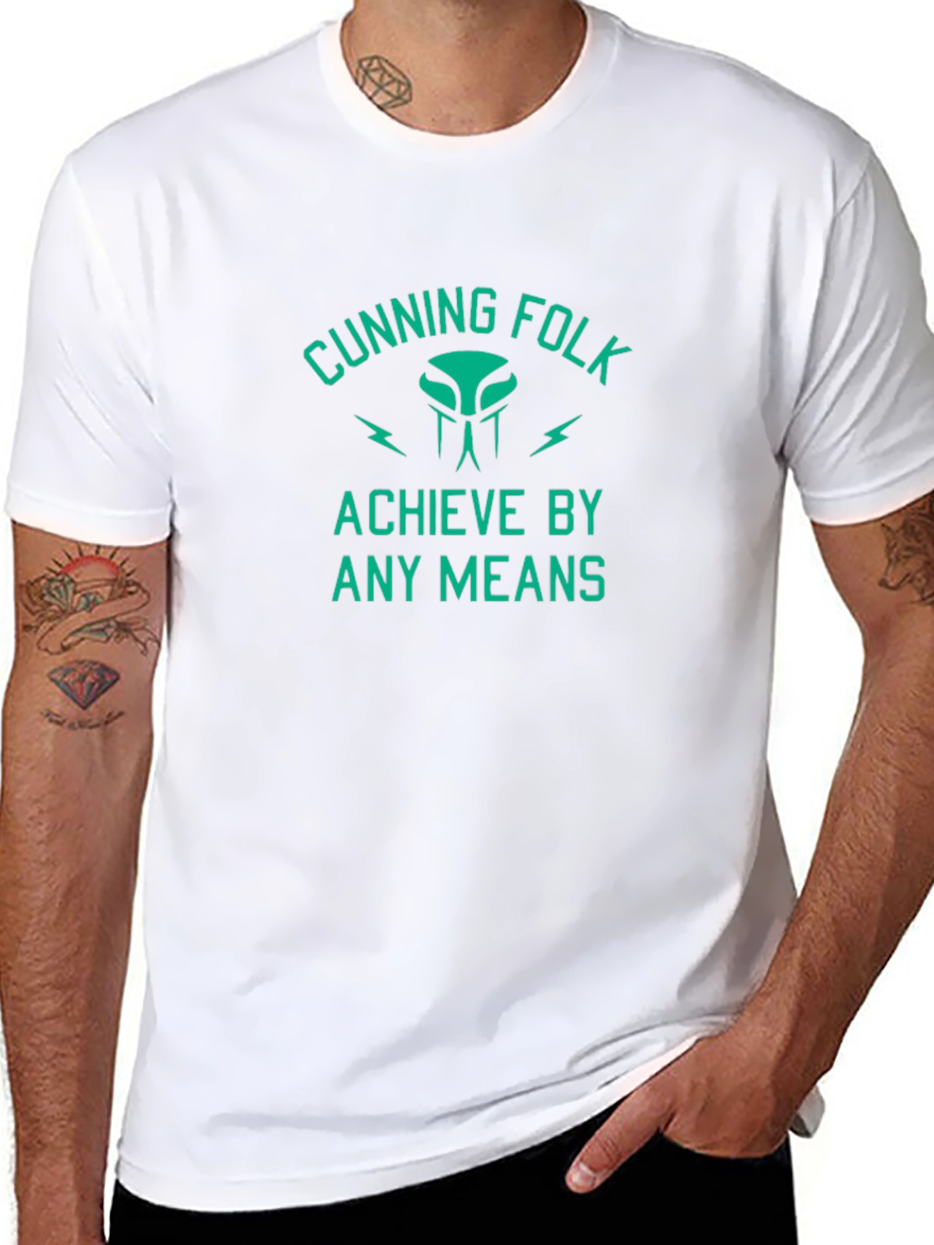 Cunning Folk Achieve by Any Means Graphic Tee