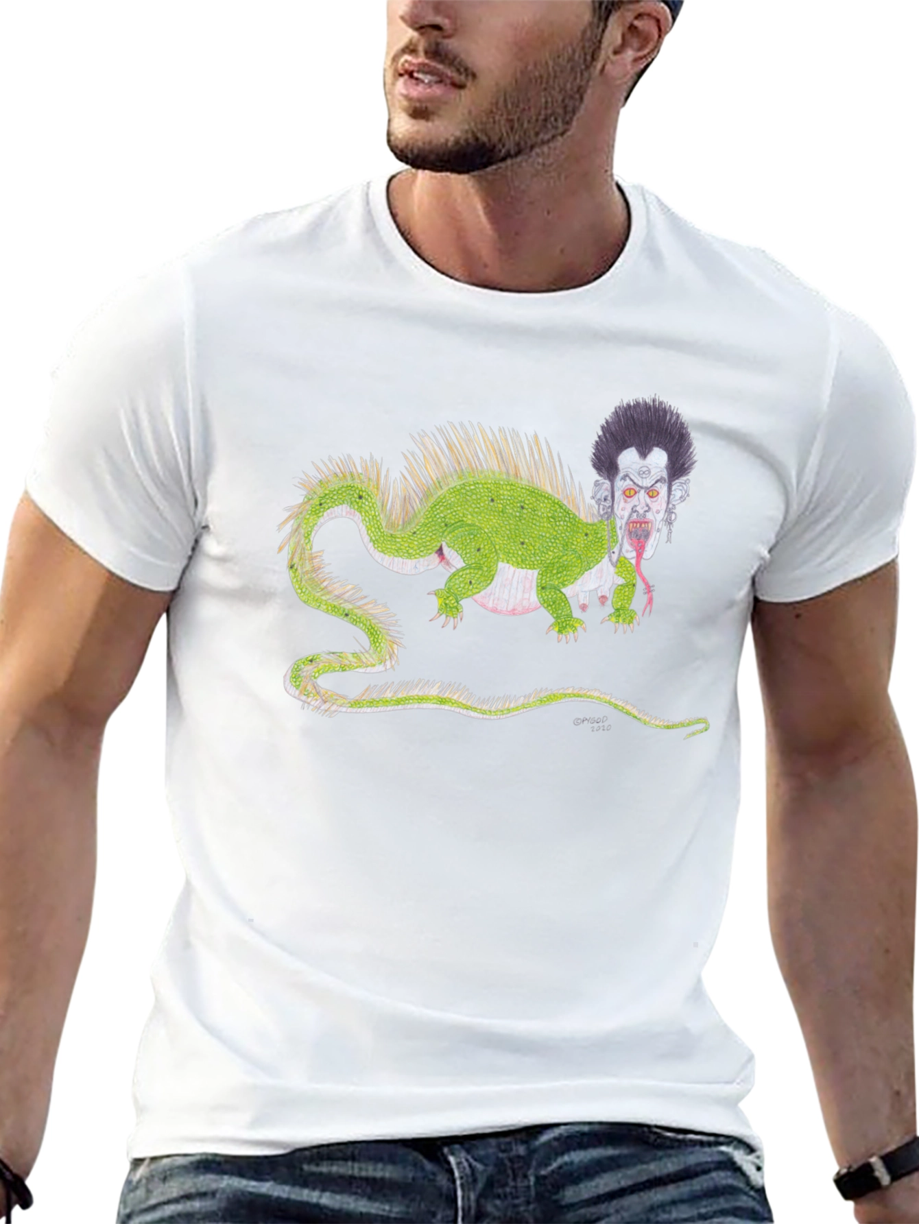 Monster Creature Graphic T-Shirt