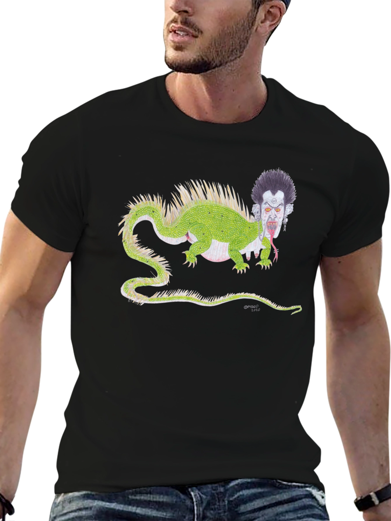Monster Creature Graphic T-Shirt