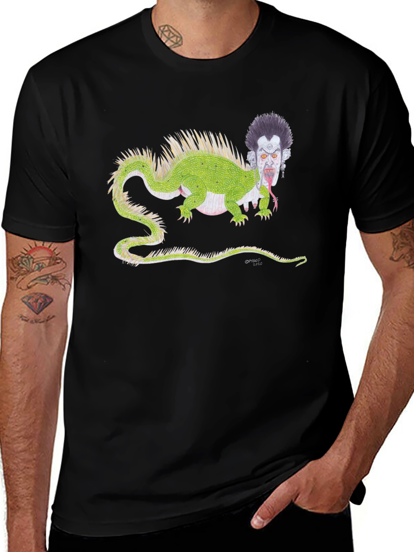 Monster Creature Graphic T-Shirt
