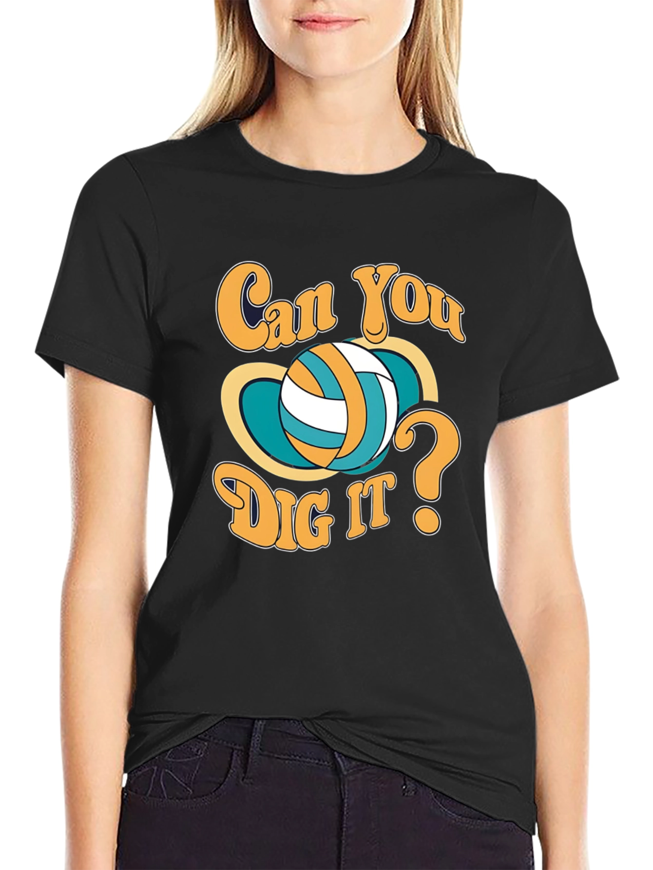 Can You Dig It Volleyball Graphic T-Shirt