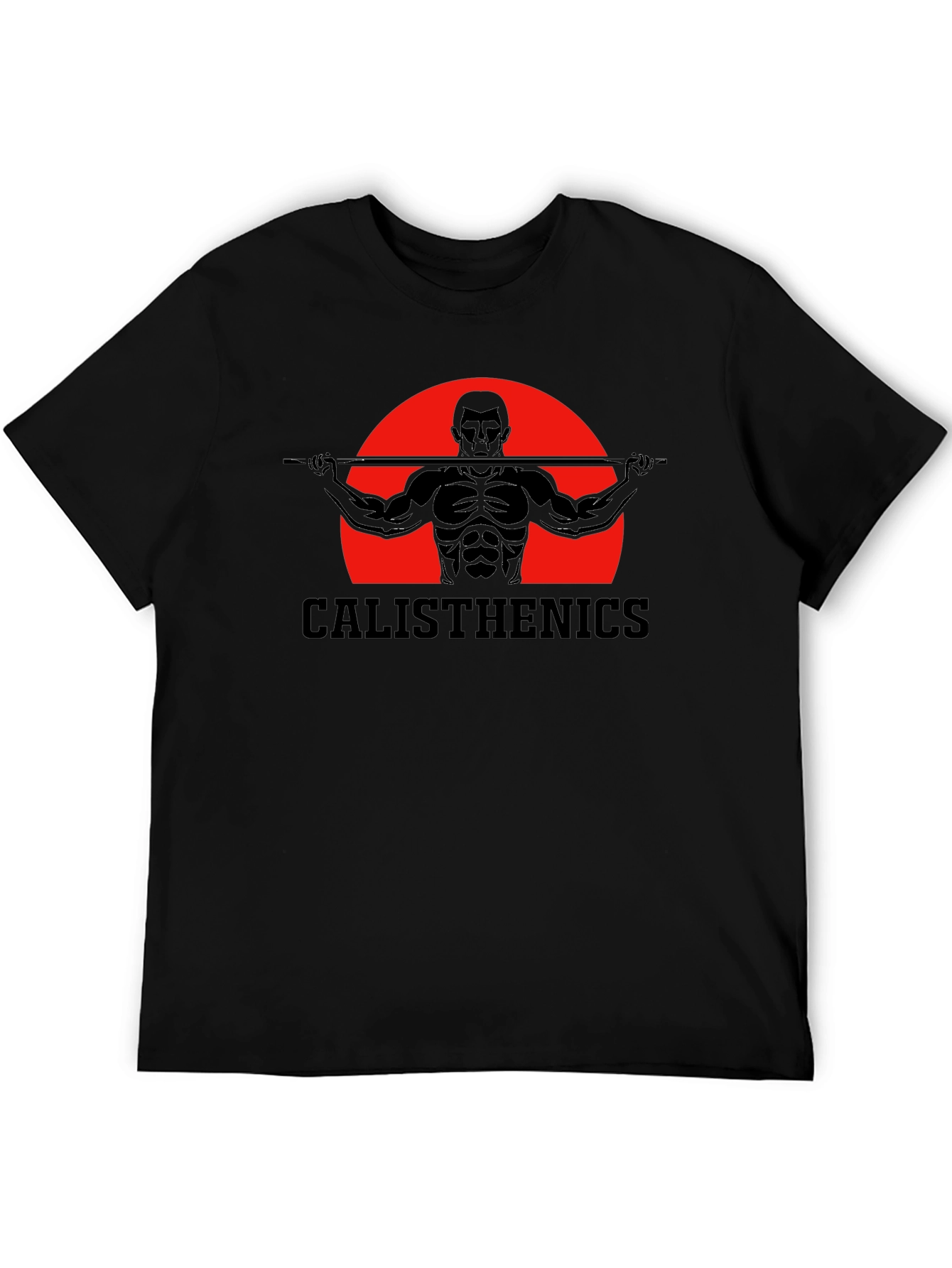Calisthenics Training T-Shirt - Black Graphic Tee