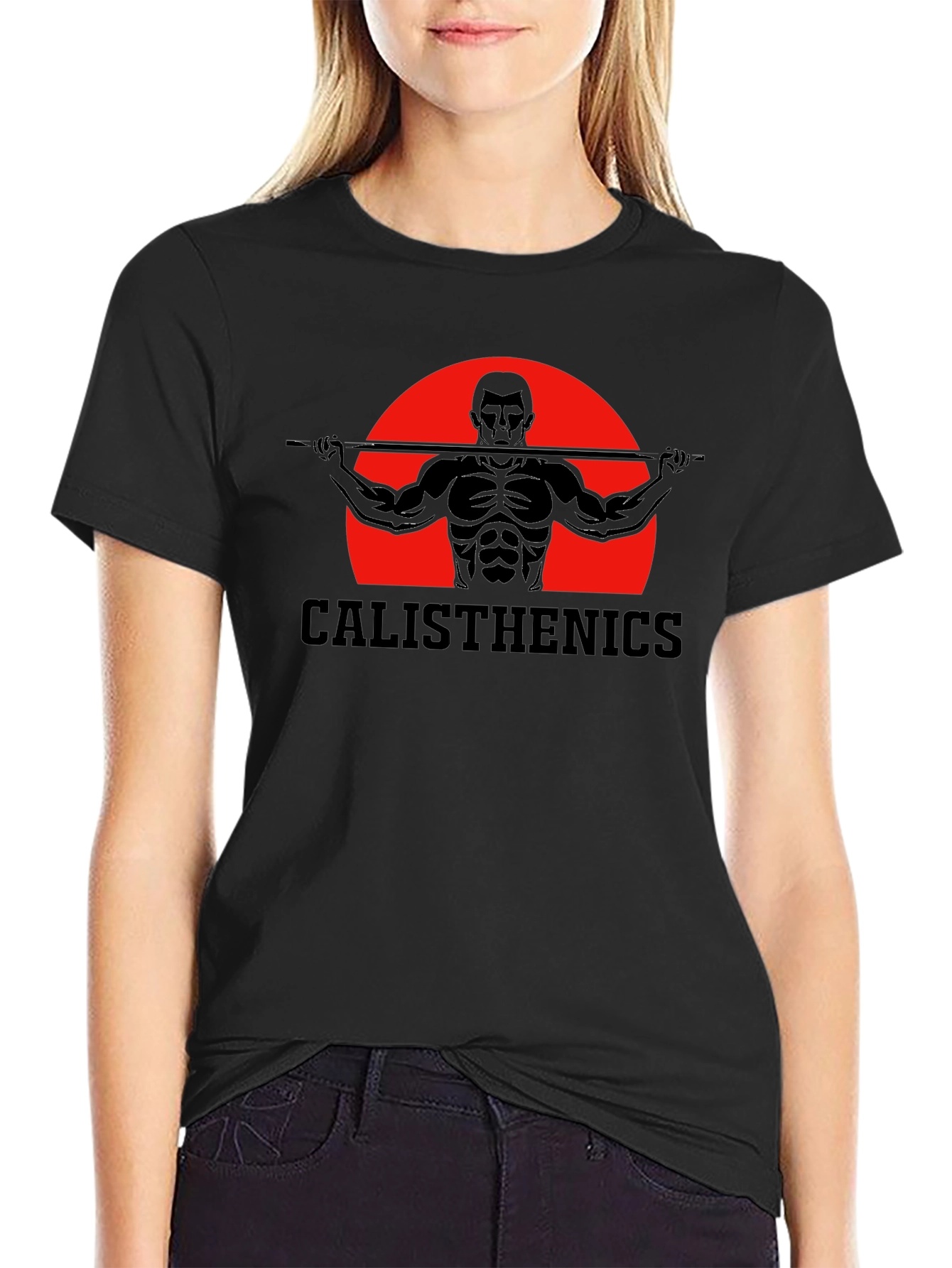 Calisthenics Training T-Shirt - Black Graphic Tee