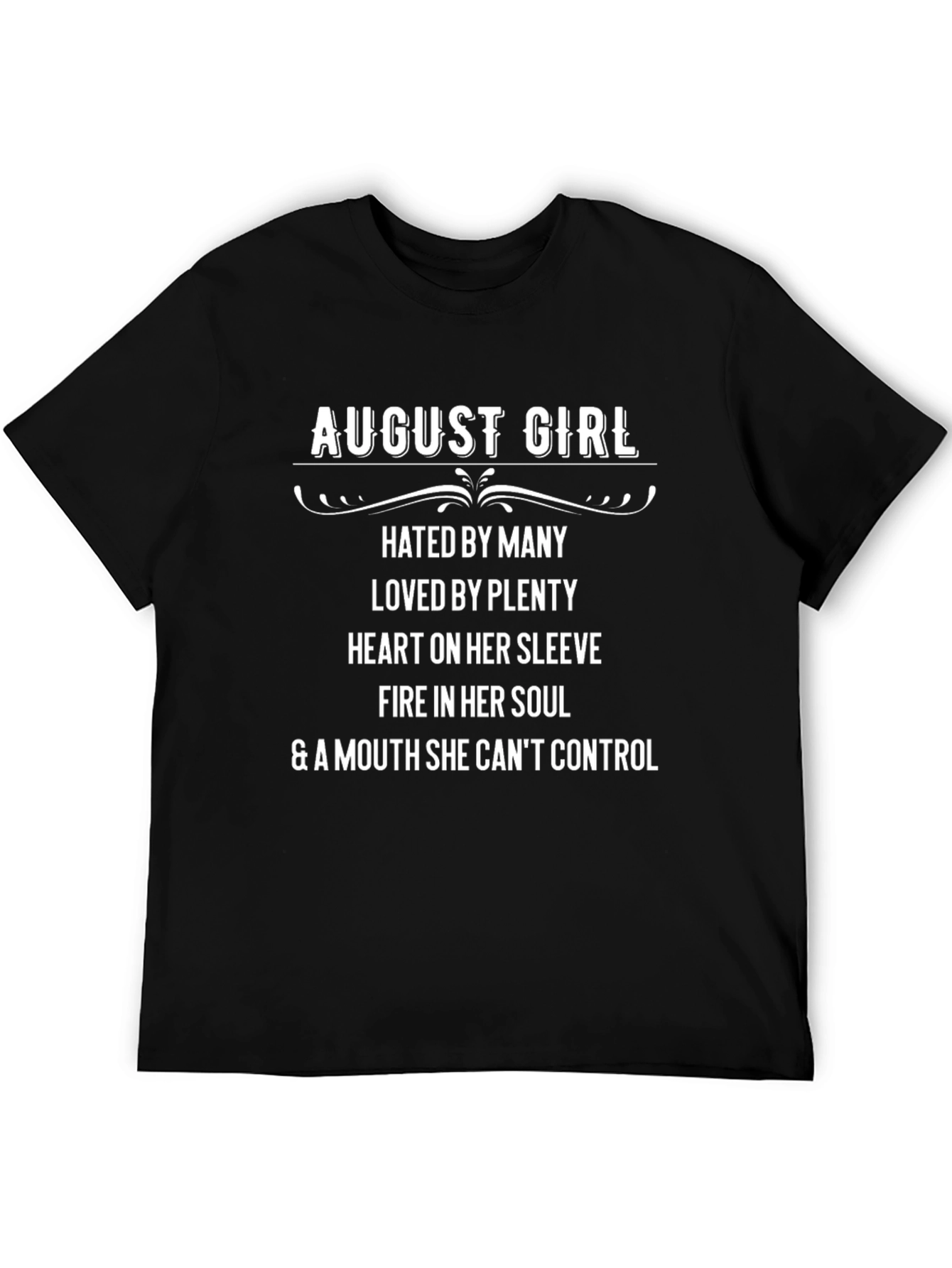 August Girl Graphic Tee - Birthday Gift