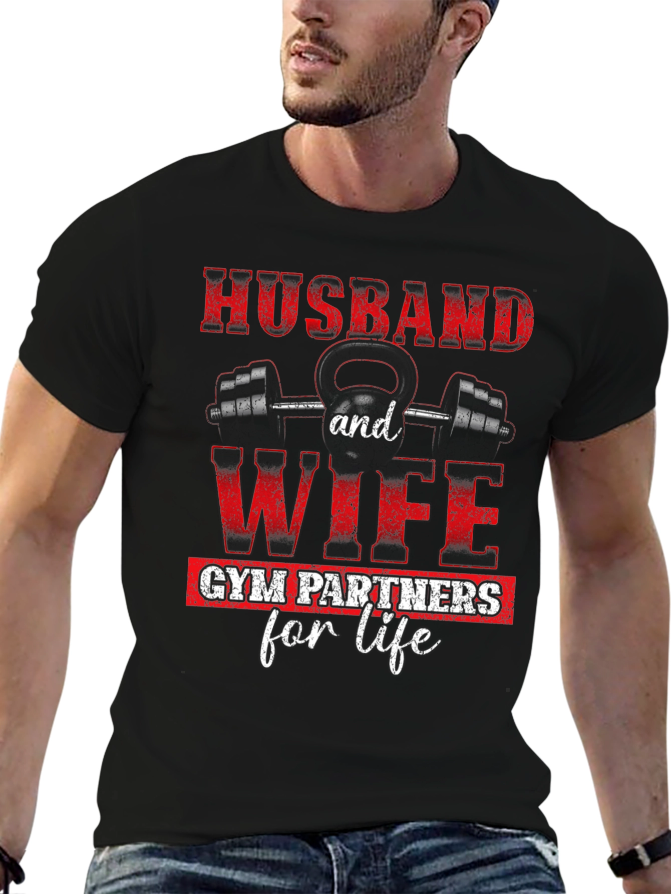 Husband & Wife Gym Partners T-Shirt