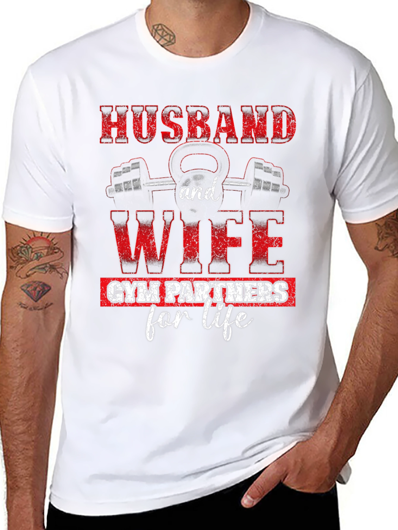 Husband & Wife Gym Partners T-Shirt