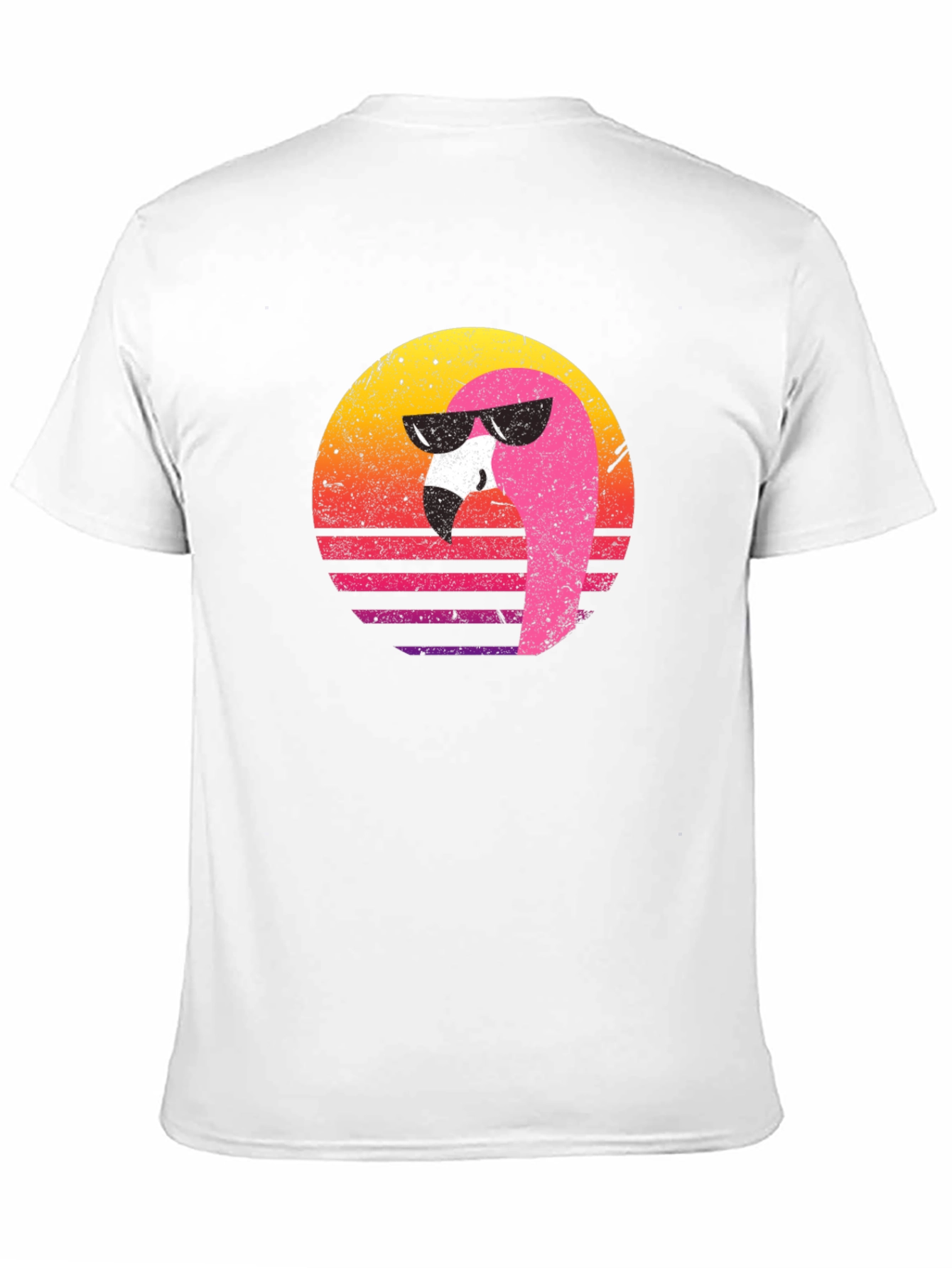 Retro Flamingo Graphic Tee - Cool Summer Vibes