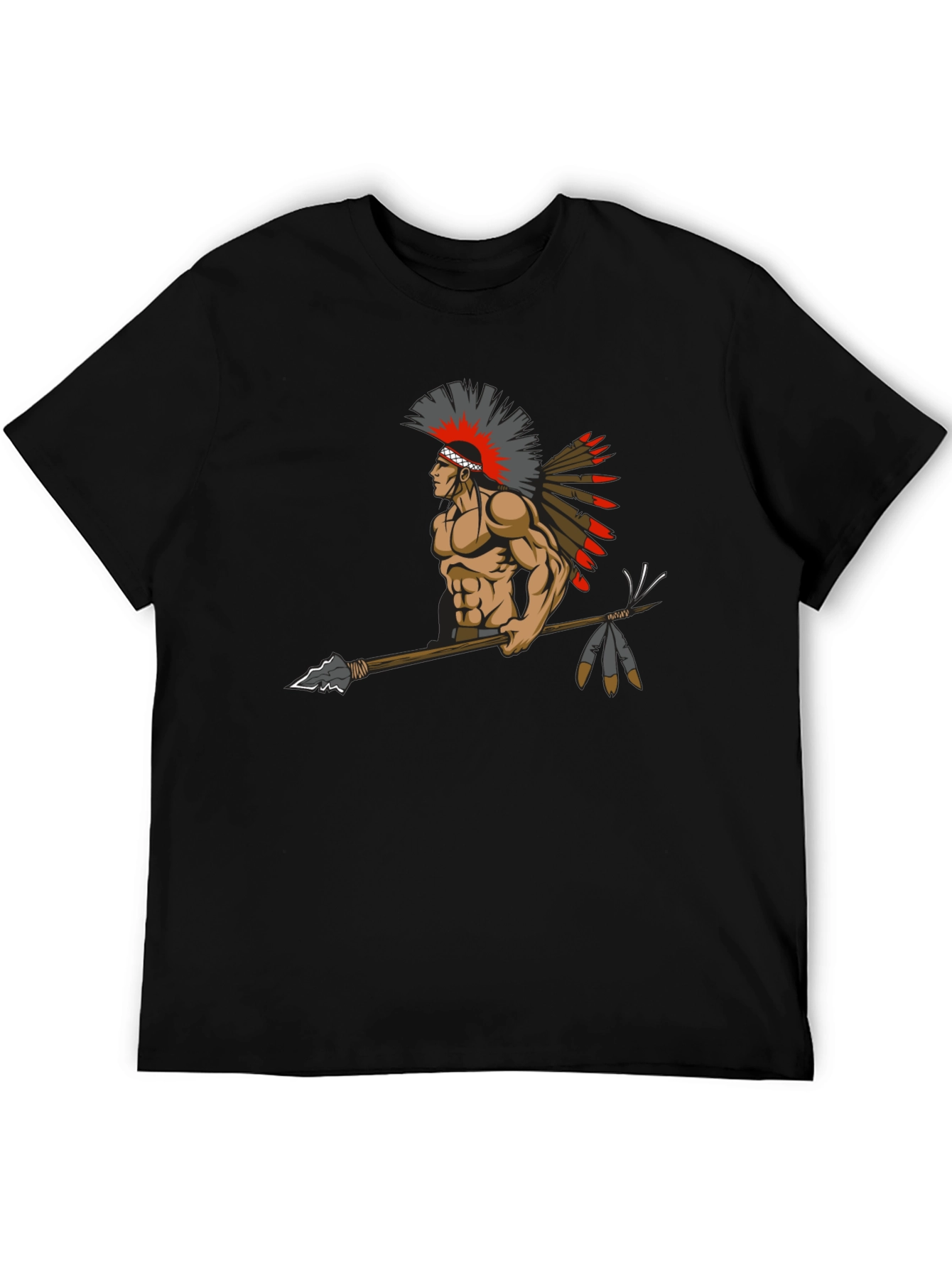 Warrior Graphic Tee - Native American Inspired