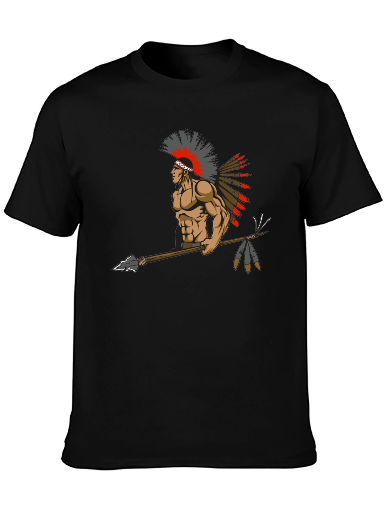Warrior Graphic Tee - Native American Inspired