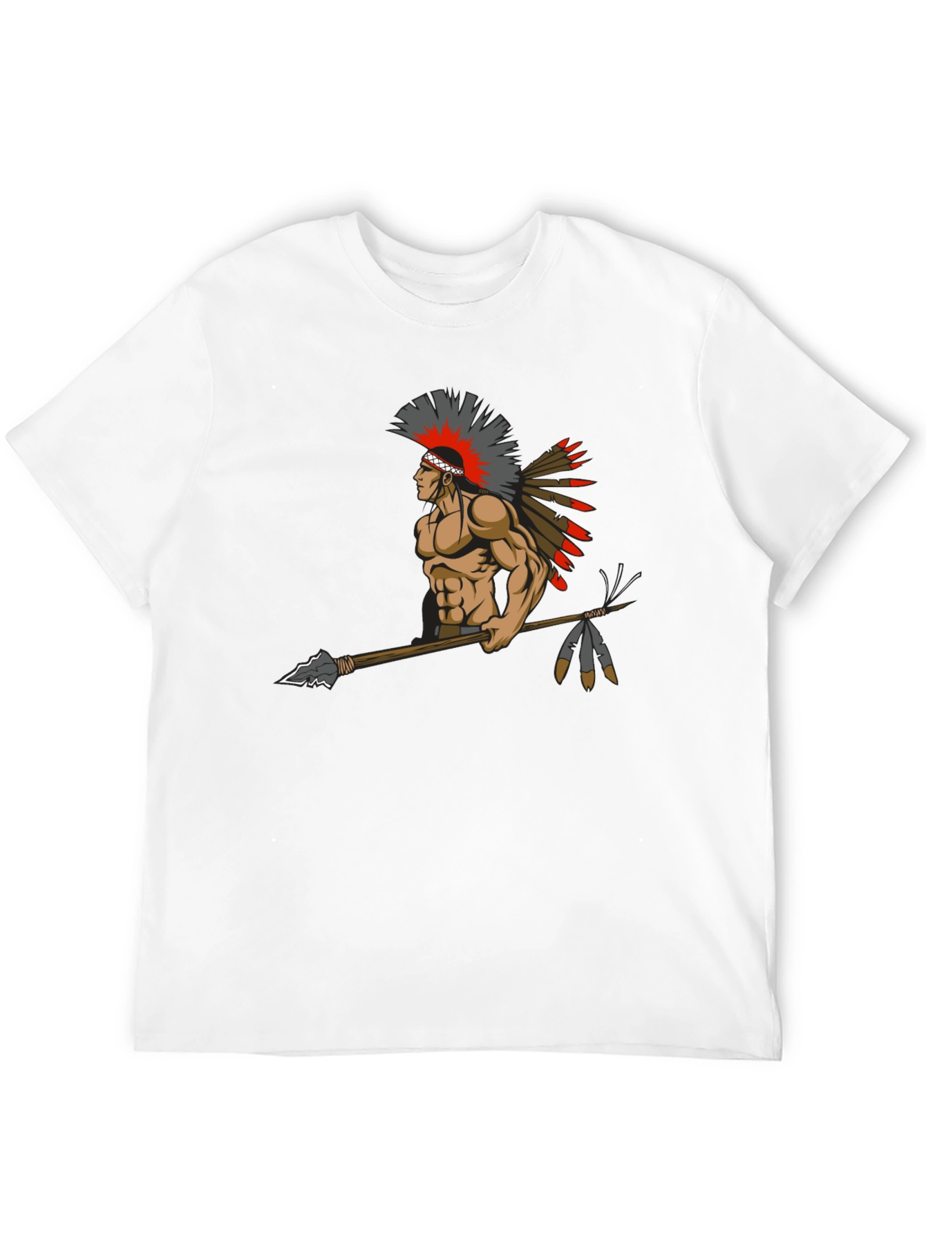 Warrior Graphic Tee - Native American Inspired