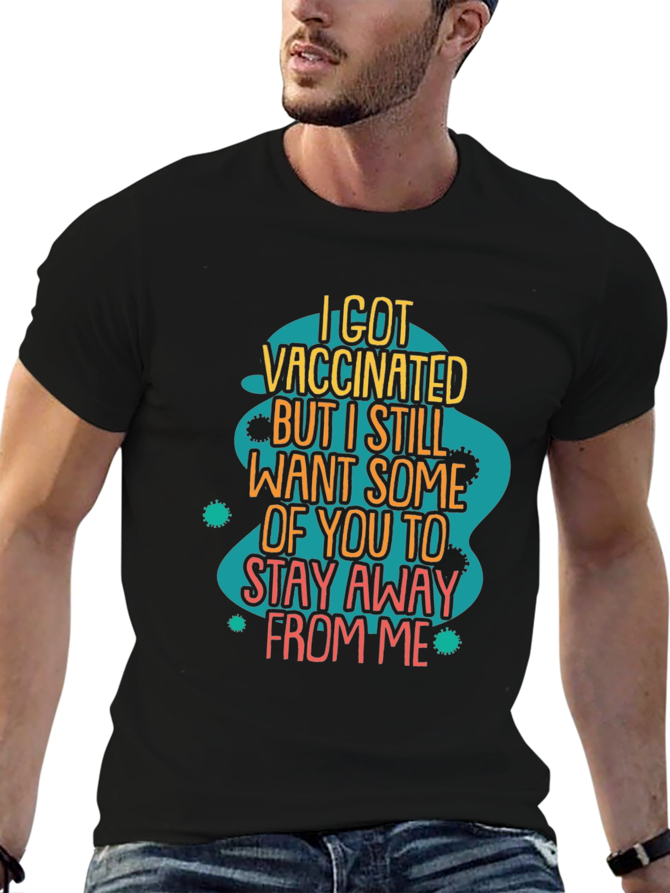 Vaccinated Sarcastic Graphic T-Shirt