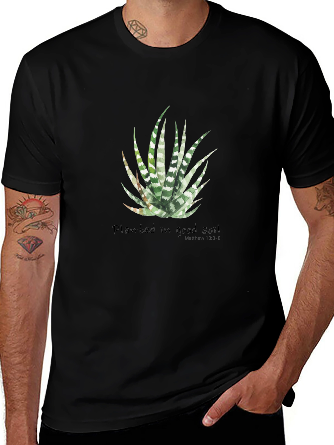 Planted in Good Soil Graphic Tee - Black