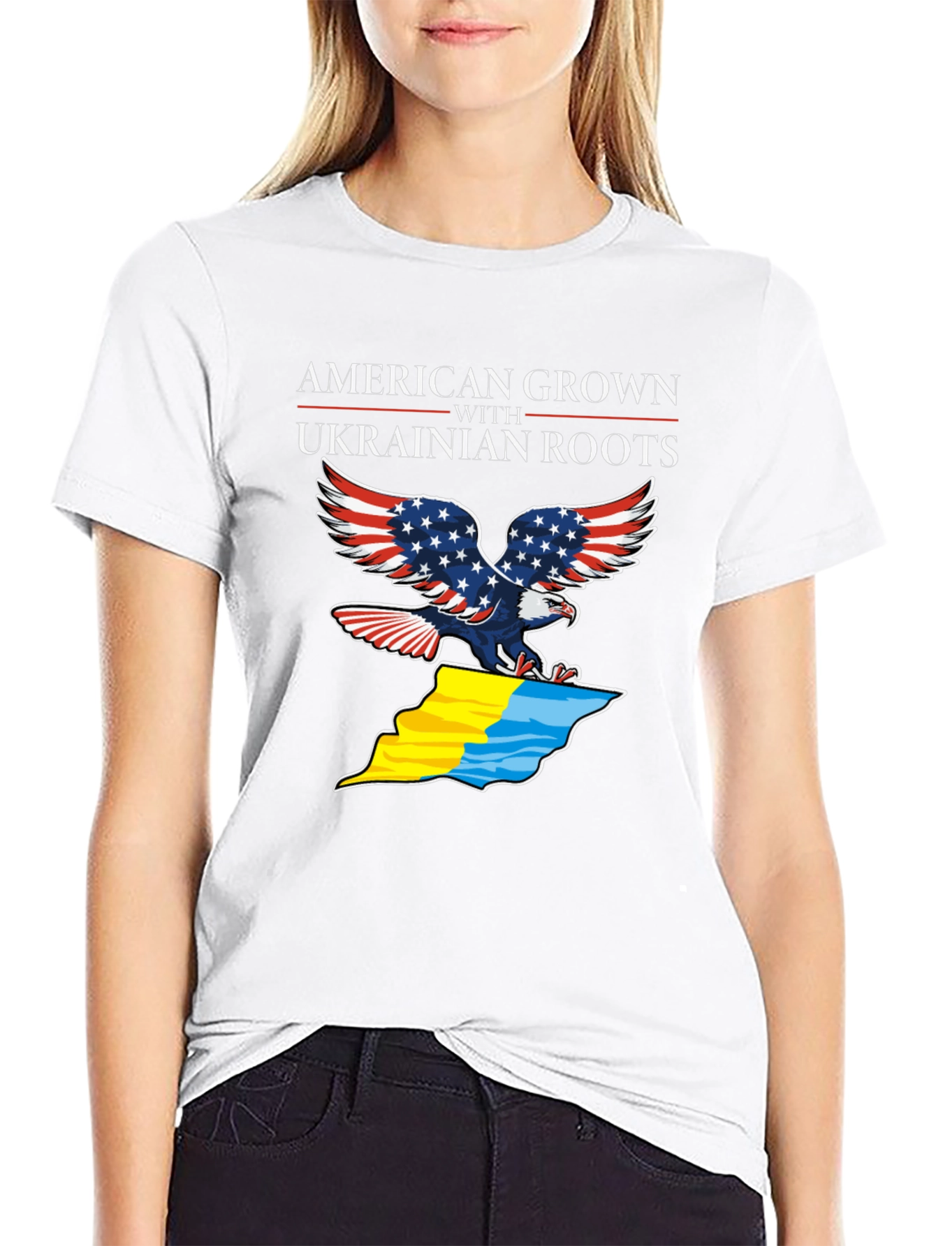 American Grown Ukrainian Roots T-Shirt