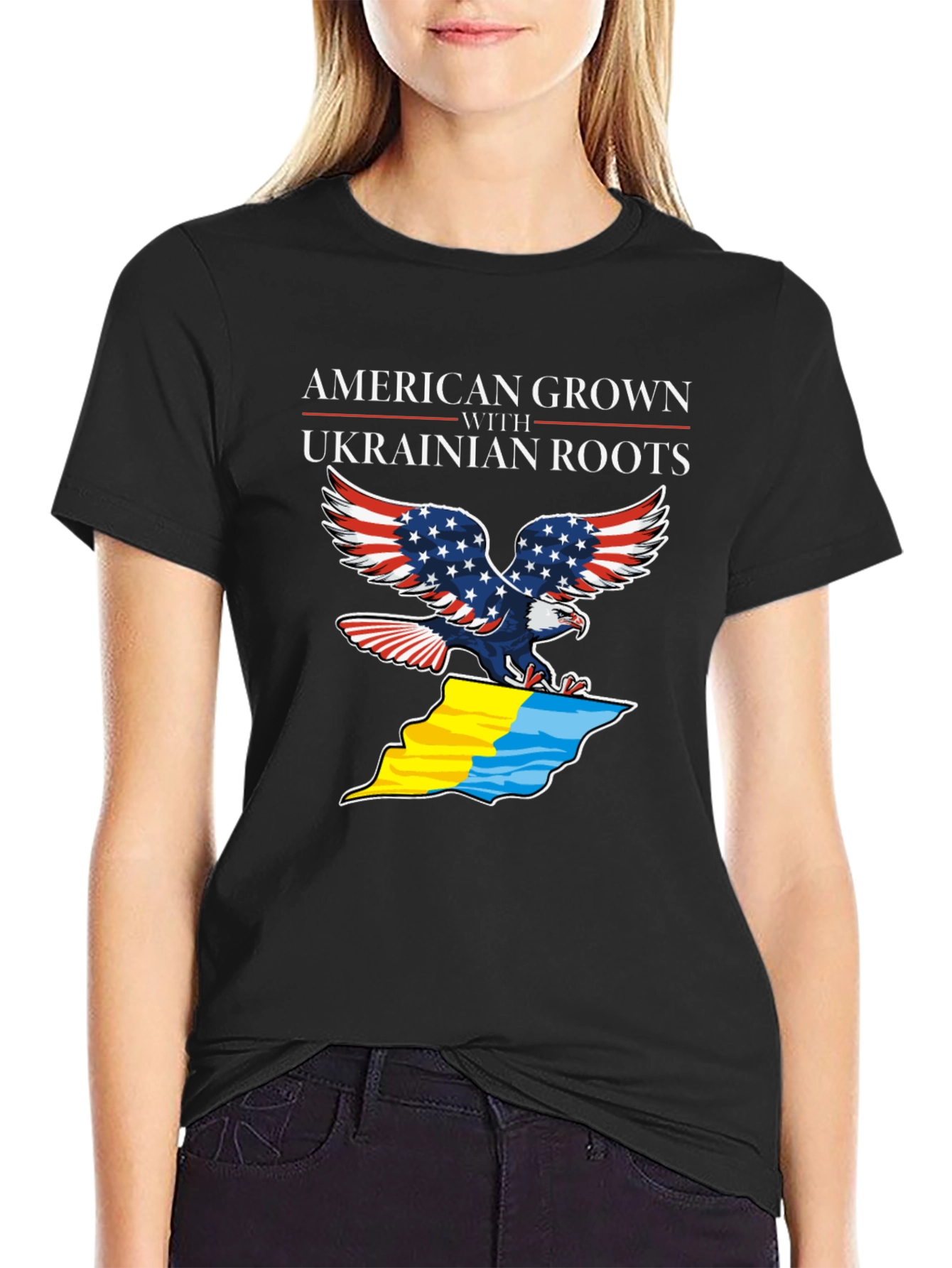 American Grown Ukrainian Roots T-Shirt