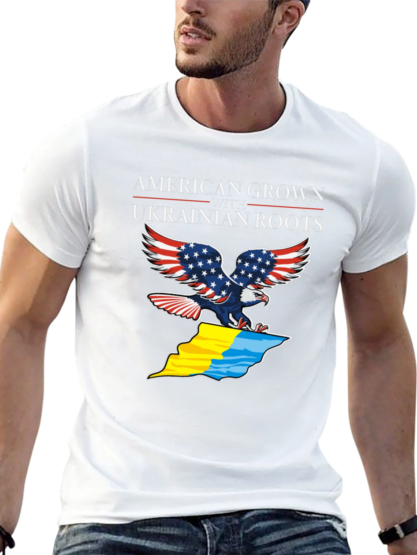 American Grown Ukrainian Roots T-Shirt