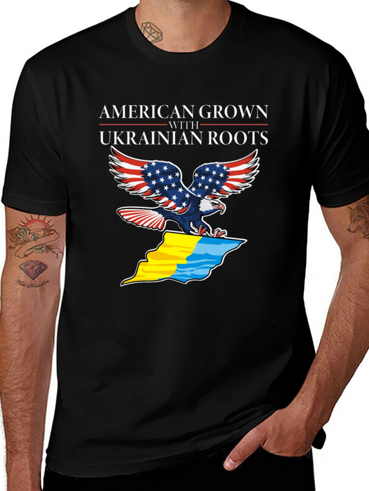 American Grown Ukrainian Roots T-Shirt