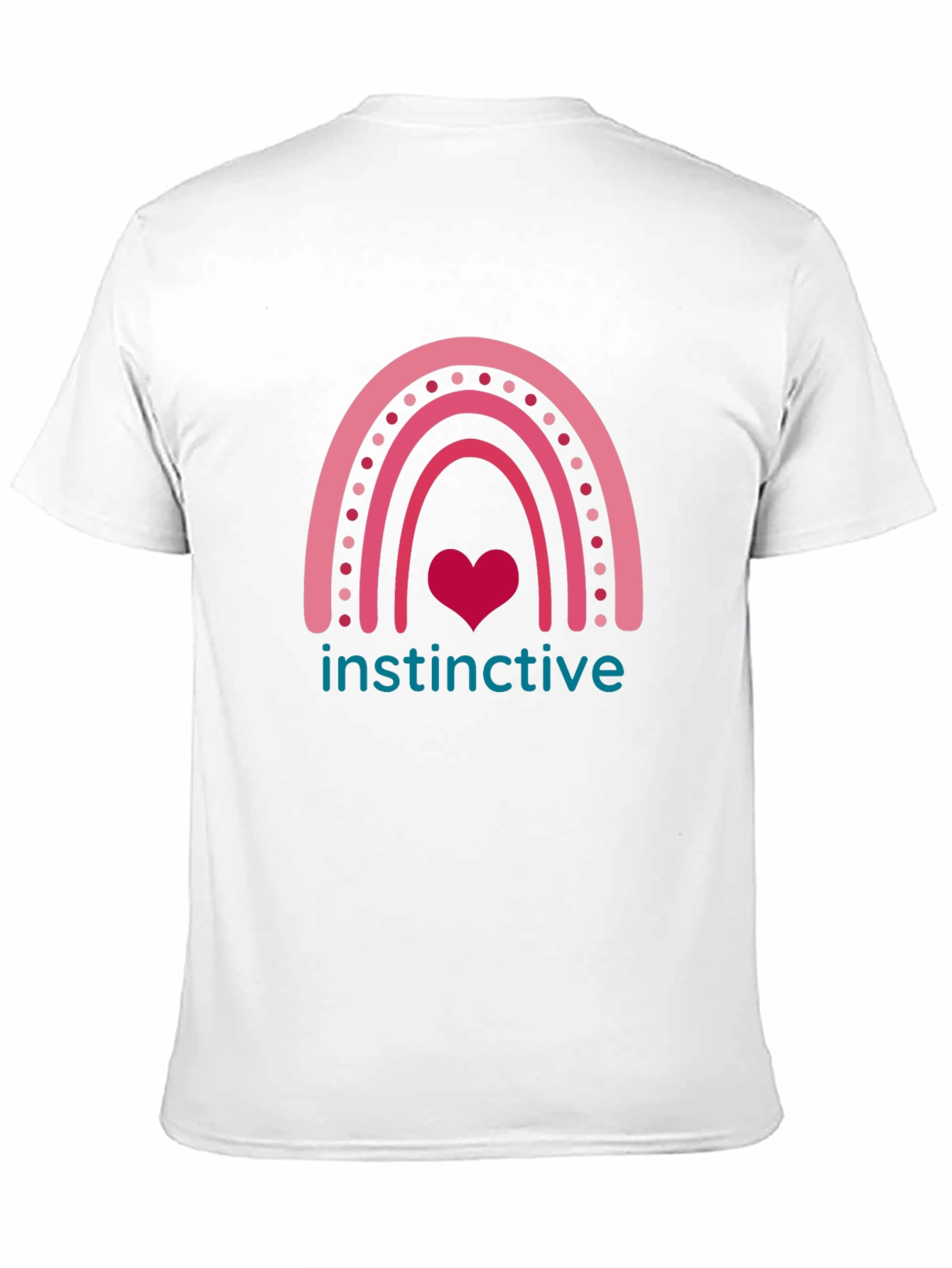 Instinctive Heart Rainbow Graphic T-Shirt
