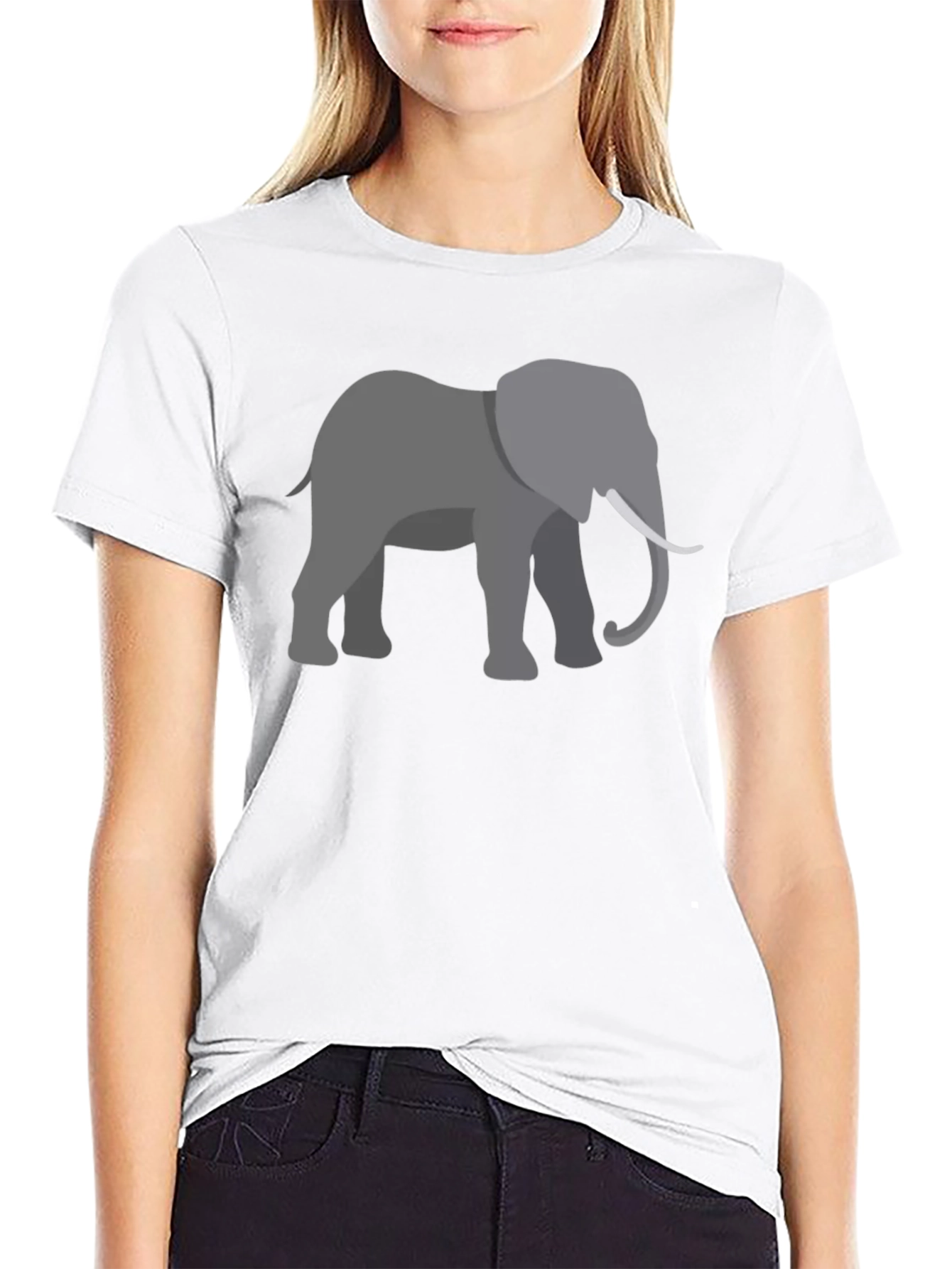 Elephant Graphic T-Shirt - Black