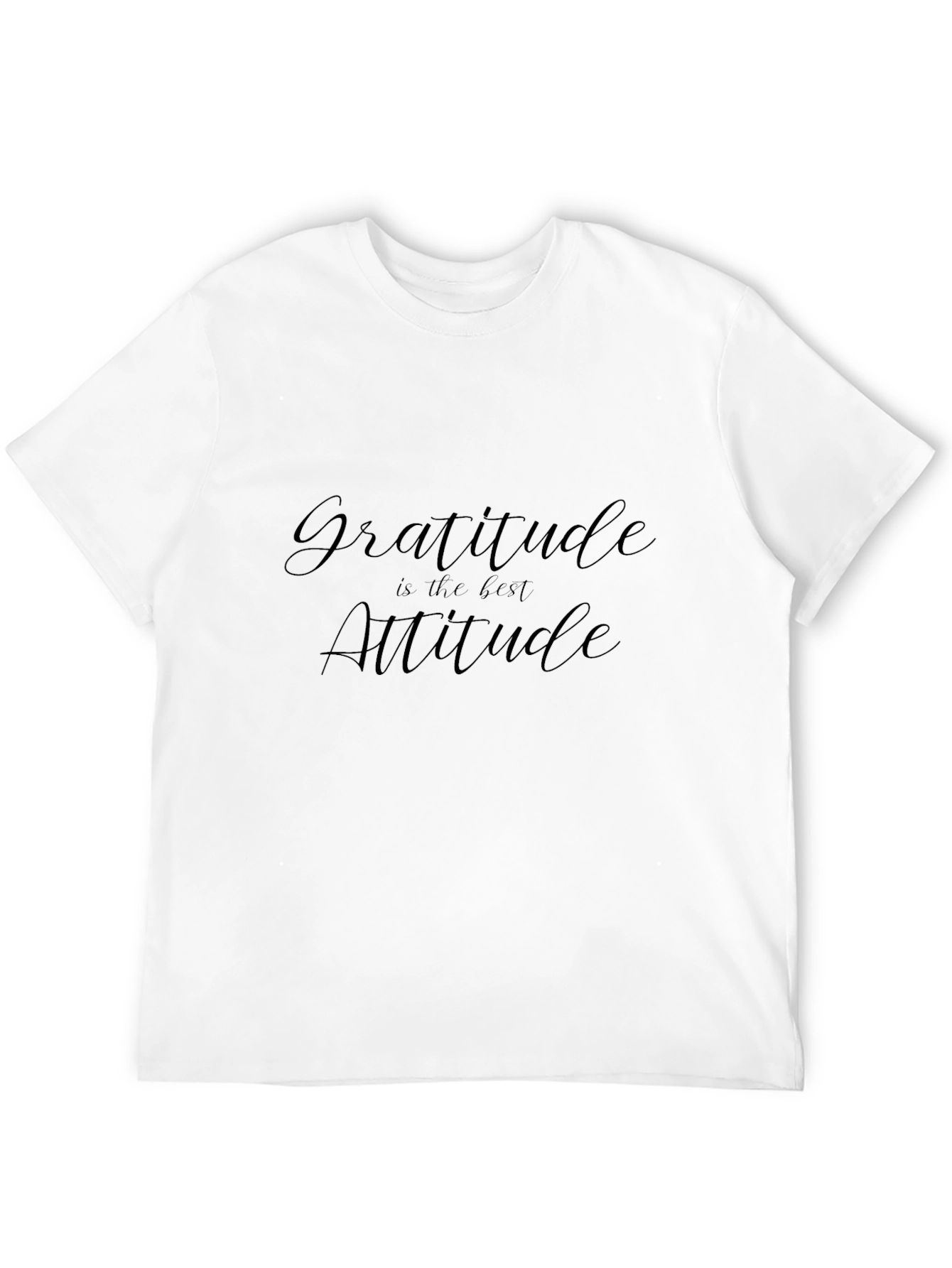Gratitude Attitude Black T-Shirt